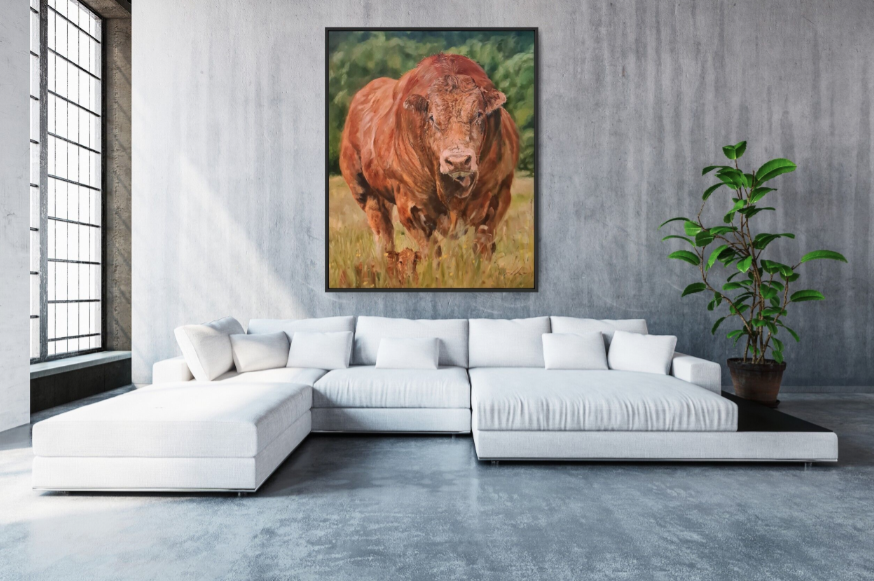 Red Bull Jo S. Stacey Paint And Pony In Situ