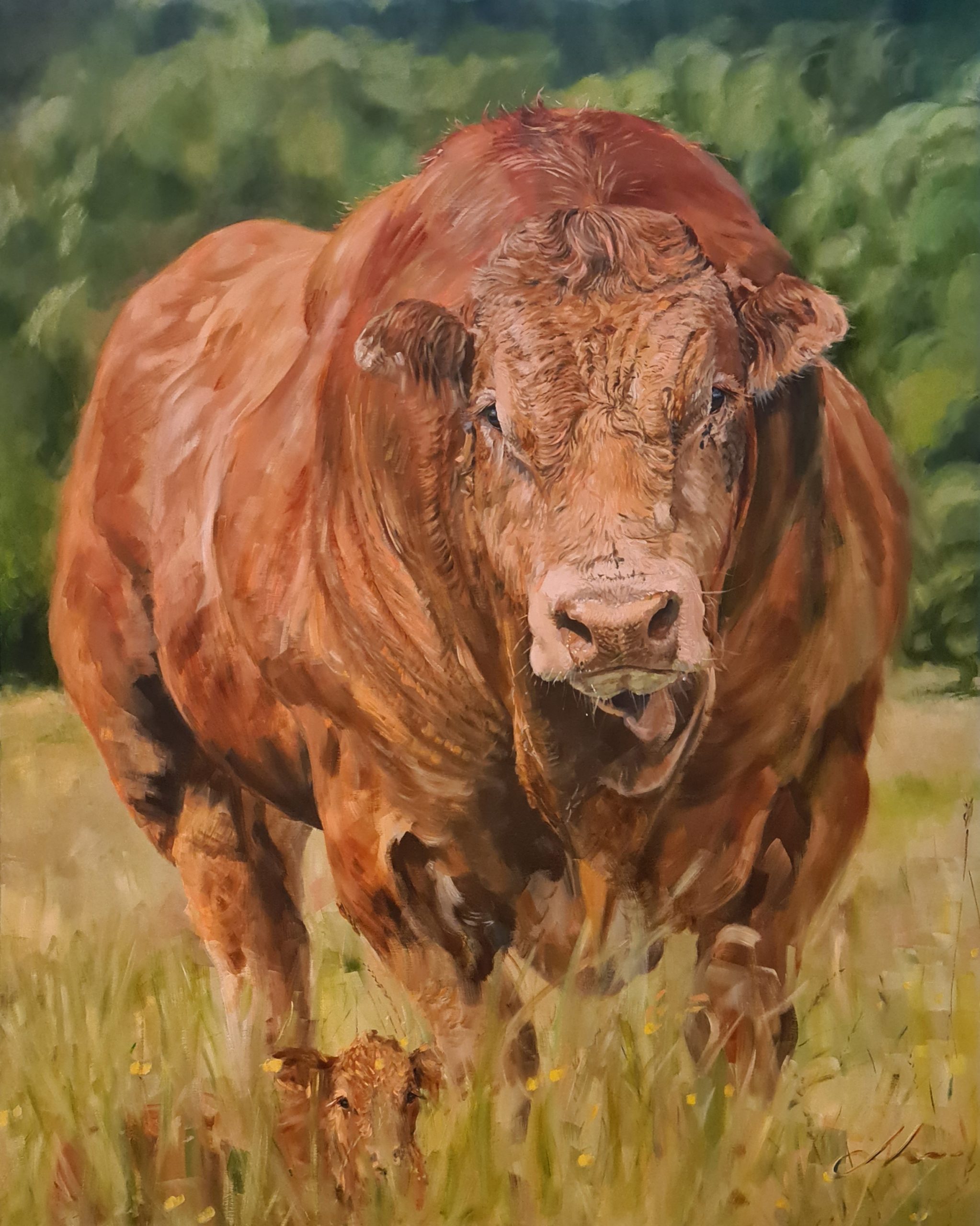 It Is But A Quiet Voice Oil On Canvas Jo S. Stacey