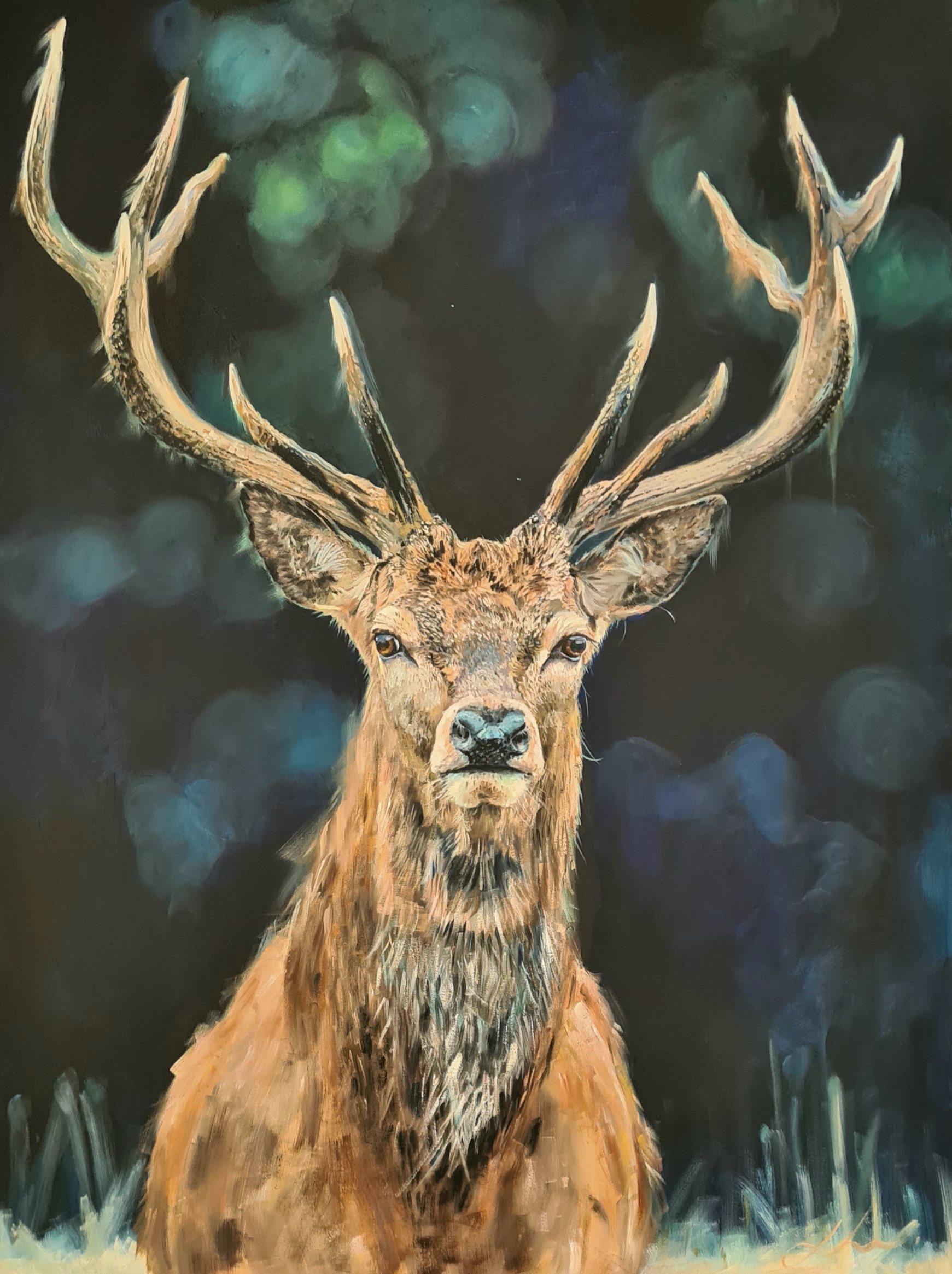 Death Before Dishonour Fine Art Oils Jo S. Stacey Paint And Pony Stag.png