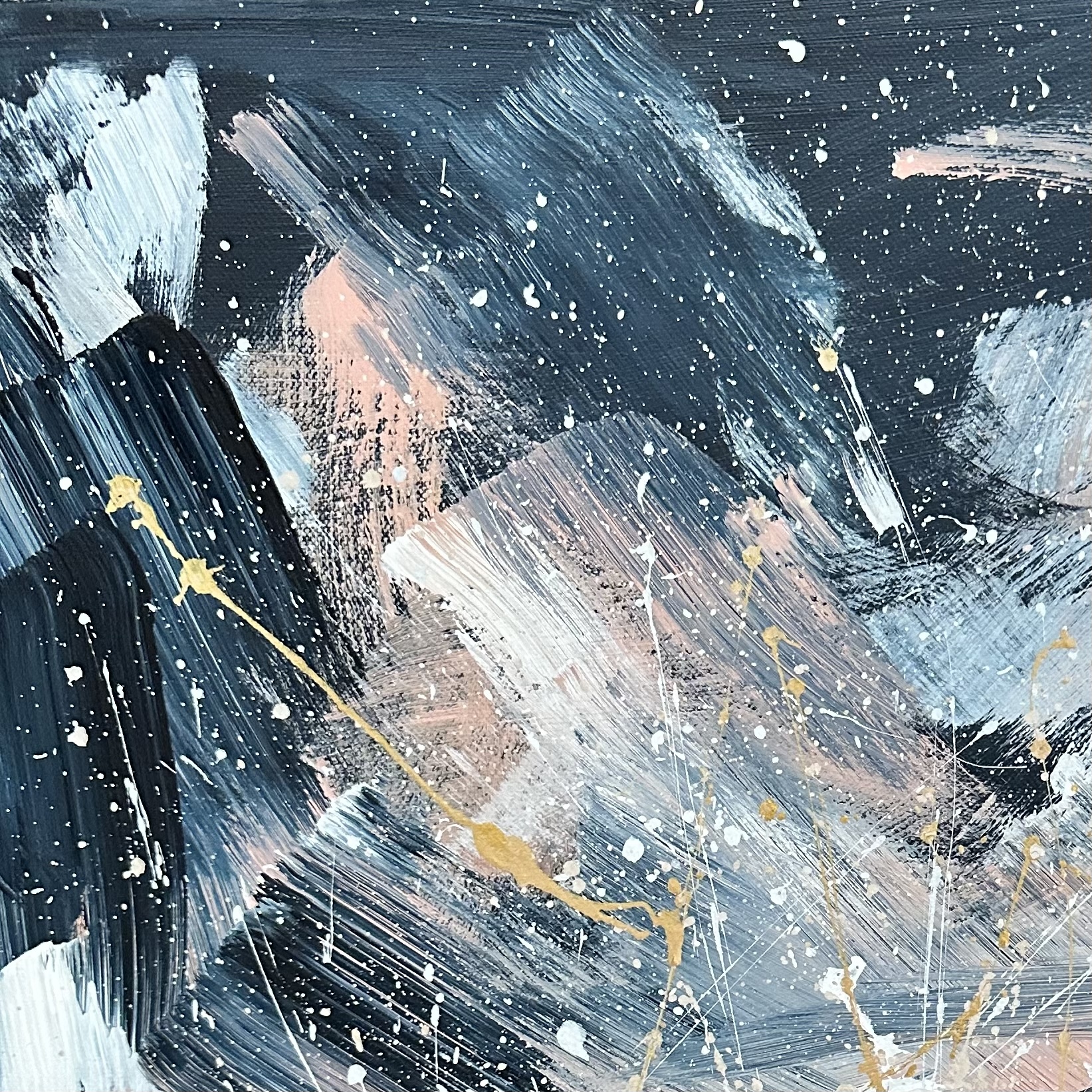 Close Up Navy And White