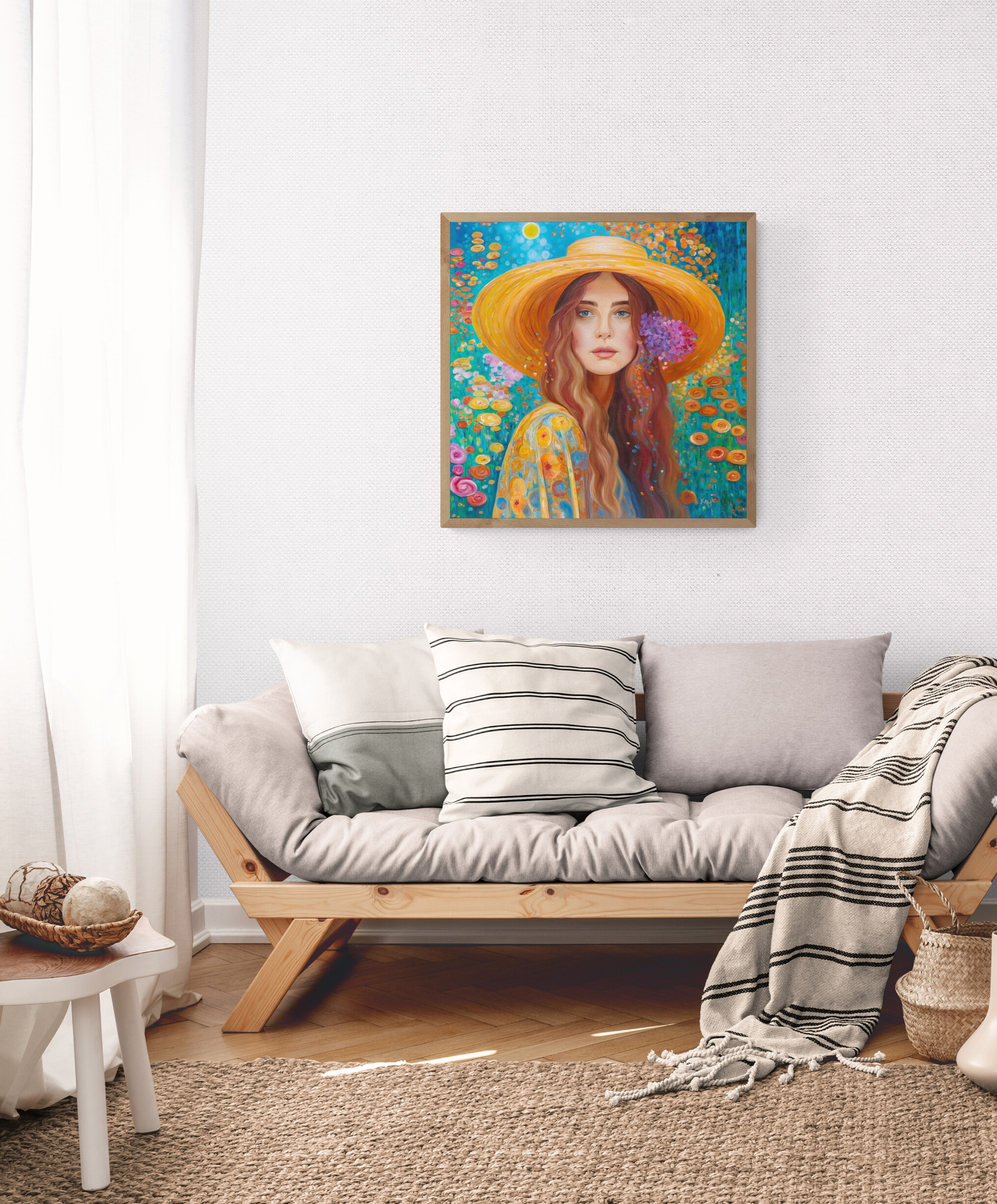 Peaceful Living Room Wall