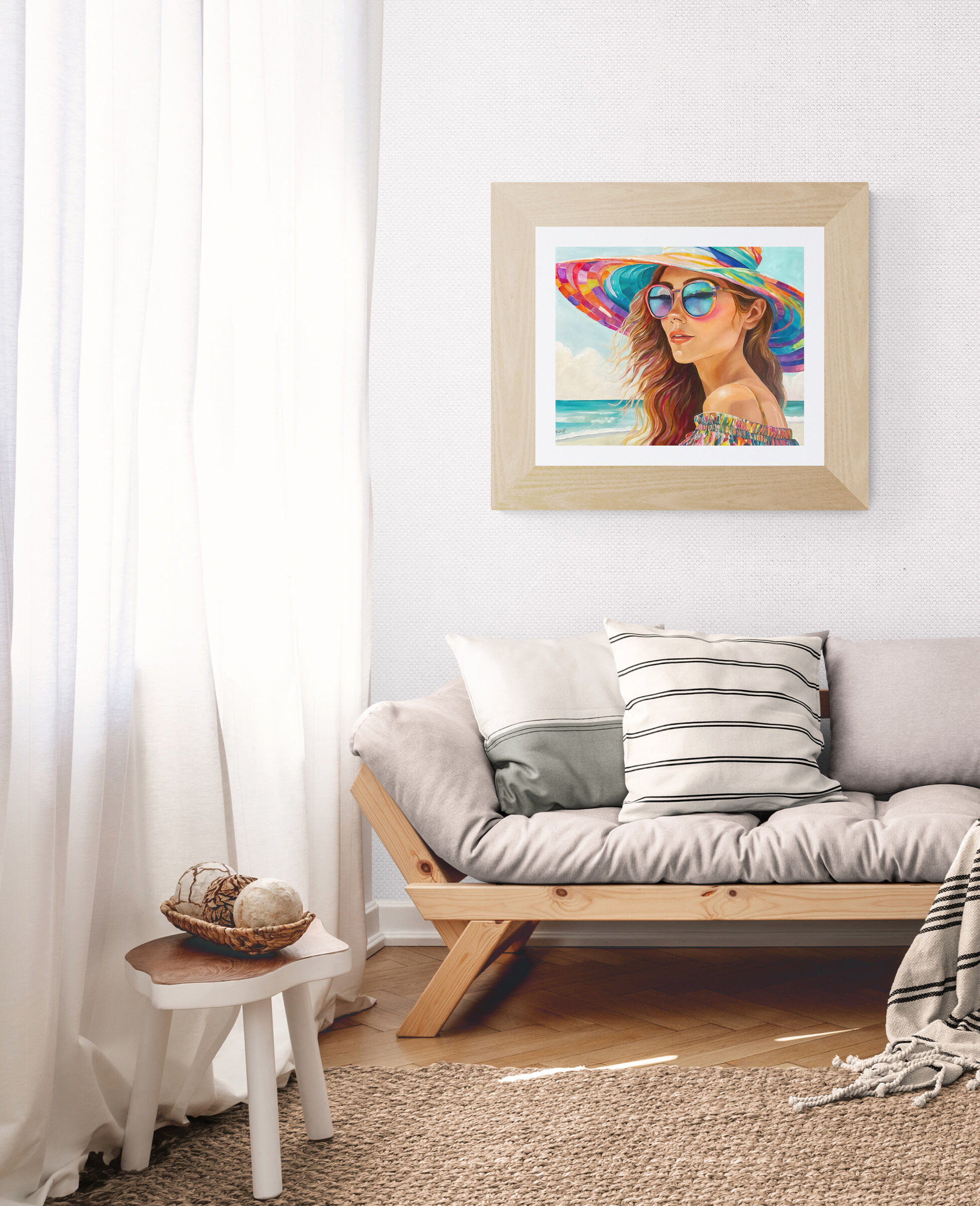 Peaceful Living Room Wall