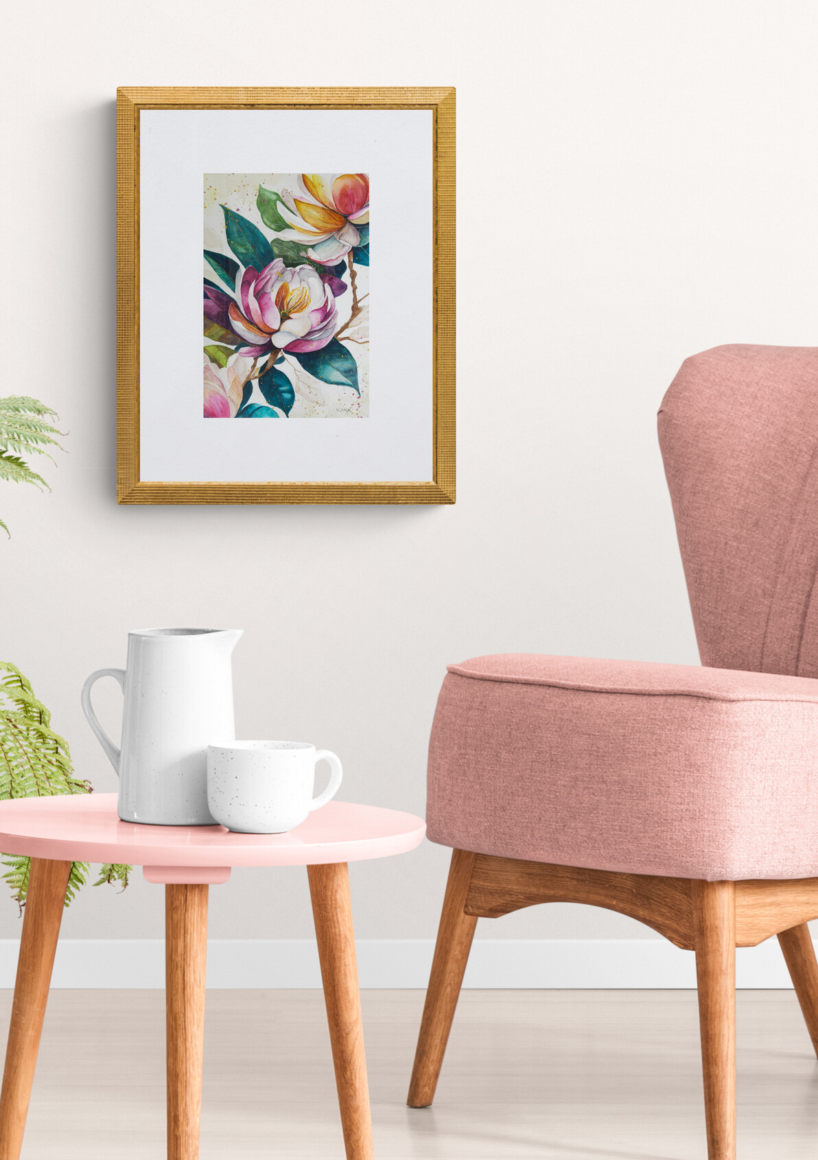 Warm Bright Sitting Room With Tropical Plants Copy 3