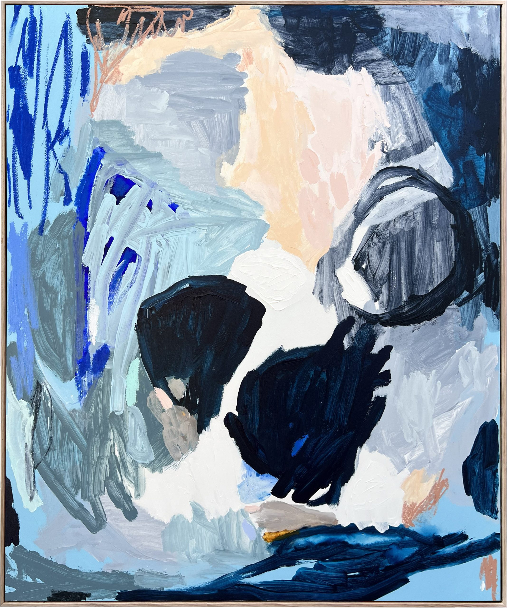 Perth Abstract Artist Rebecca Koerting Winter Blue 200