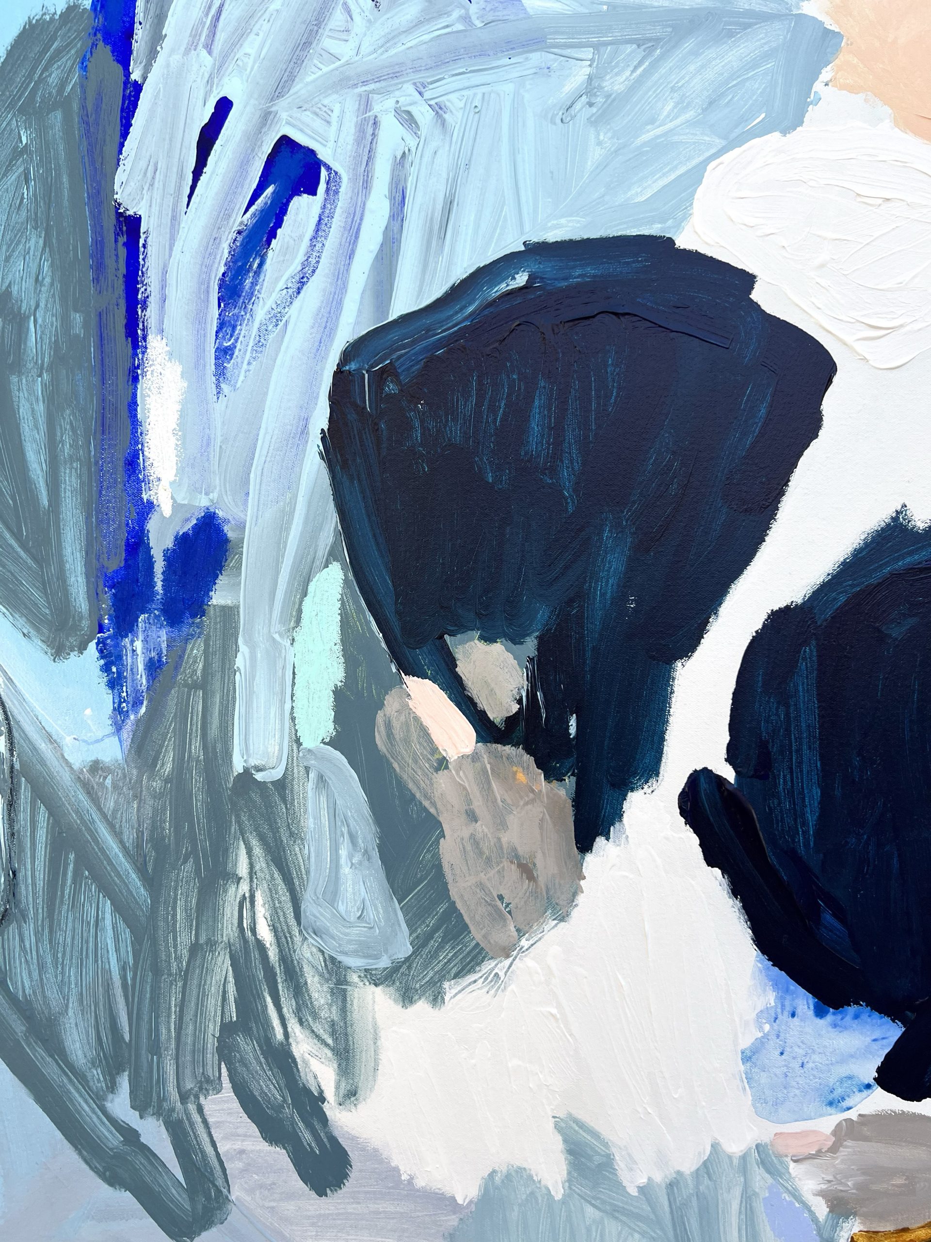 Perth Abstract Artist Rebecca Koerting Winter Blue 501