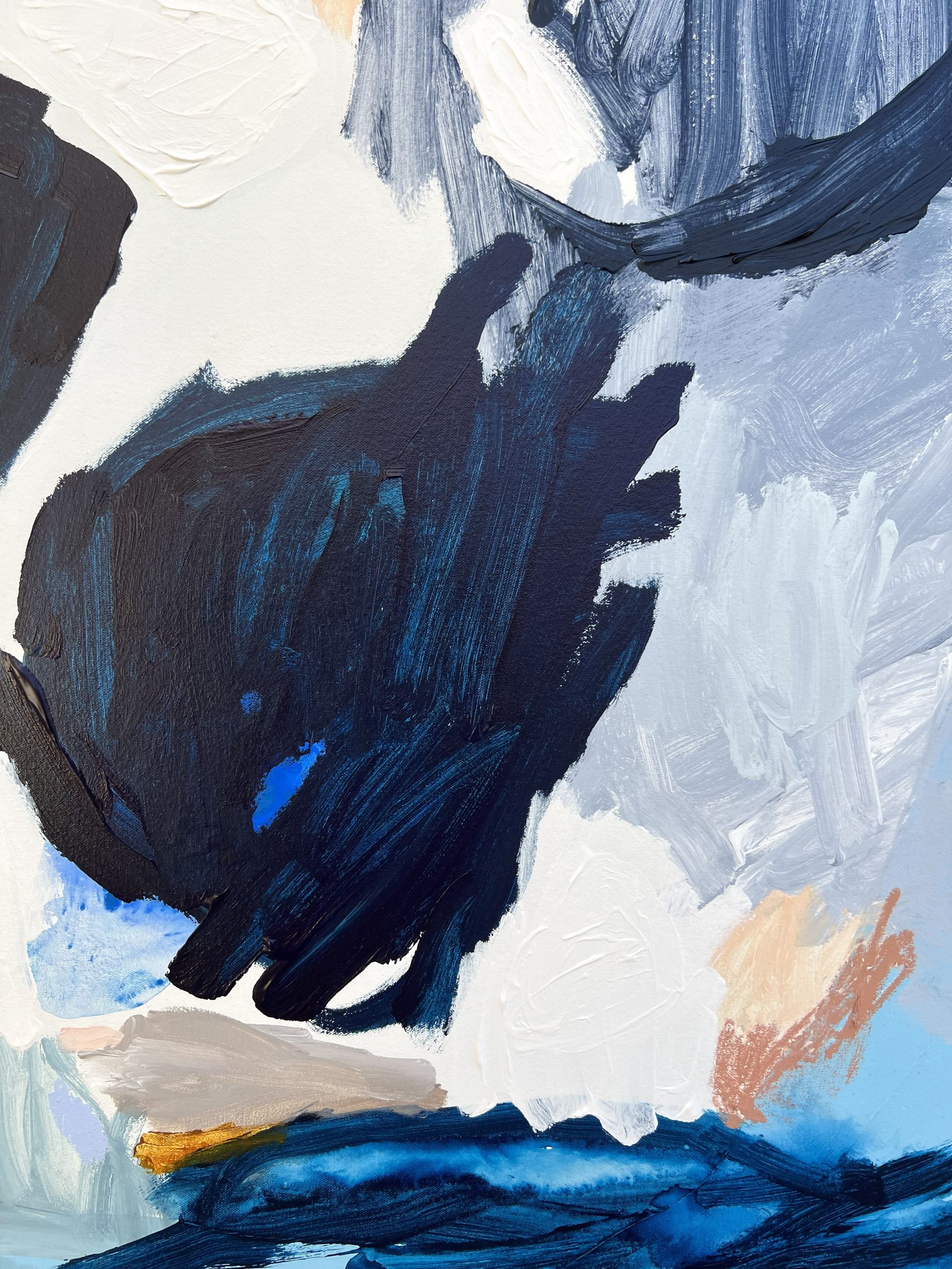 Perth Abstract Artist Rebecca Koerting Winter Blue 502