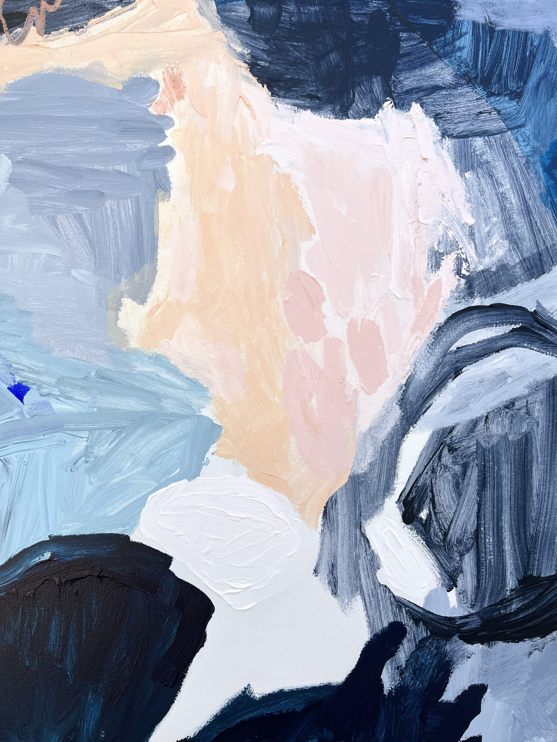 Perth Abstract Artist Rebecca Koerting Winter Blue 503