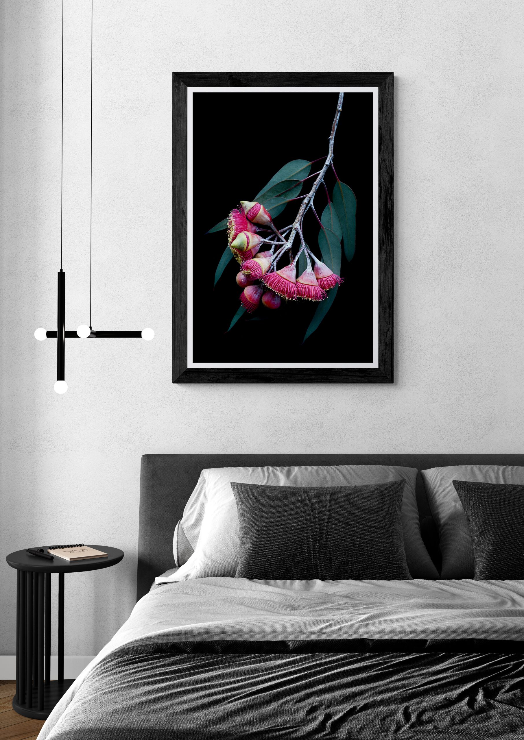 Minimal Bedroom With Hanging Lights (8)