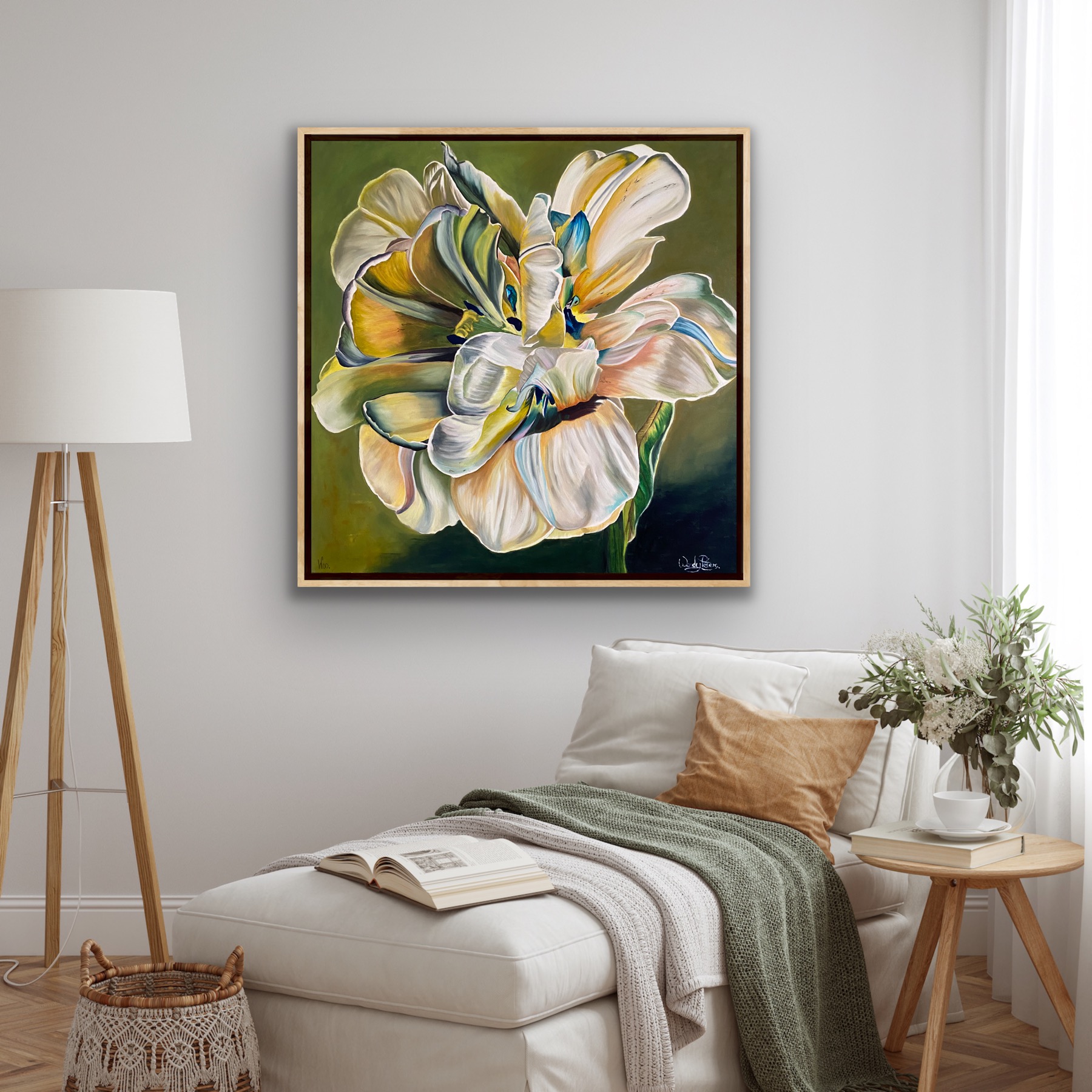 Tulipe En Vert Insitu2 Wendy Peters