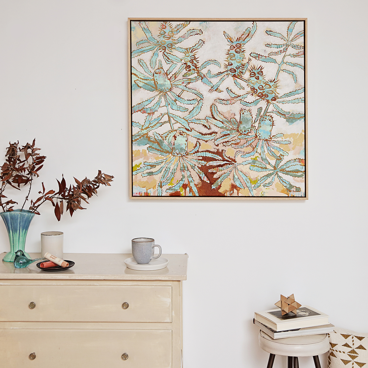 Lr 013 Serrata Moment I Smith & Brooks Abstract Botanical Art Banksia Serrata Sydney Native Plants Buy Art For My Home