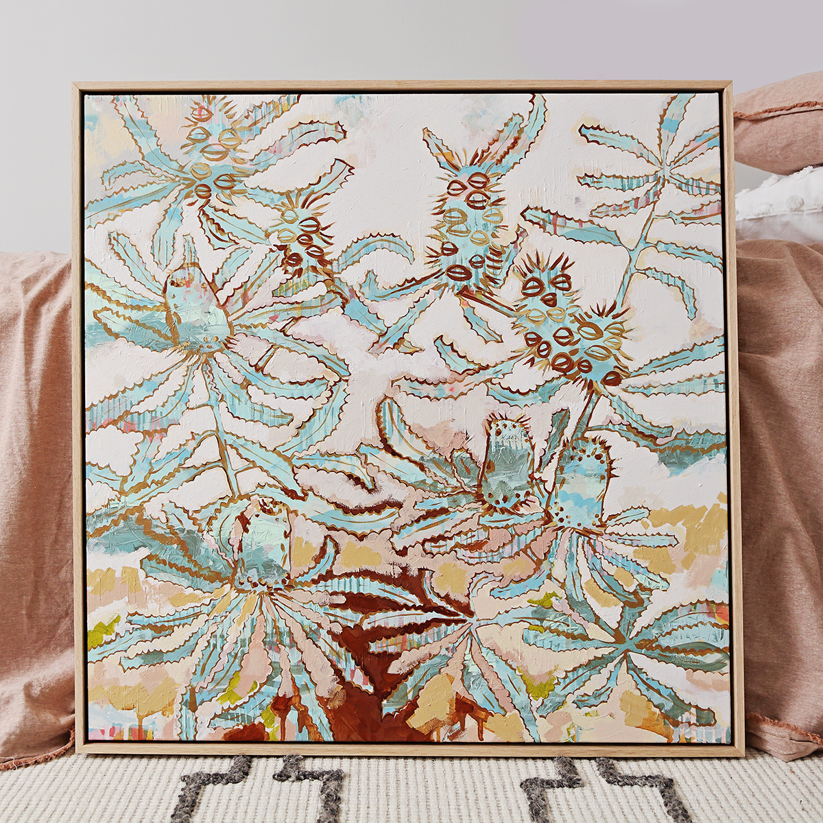 Lr 045 Serrata Moment I Smith & Brooks Abstract Botanical Art Banksia Serrata Sydney Native Plants Buy Art For My Home