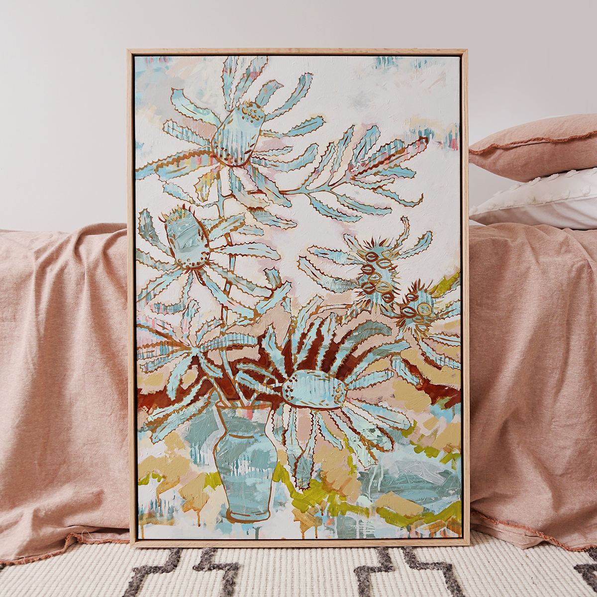 Lr 039 Serrata Still I Smith & Brooks Australian Botanical Art Banksia Sydney Native Plants Affordable Artworks