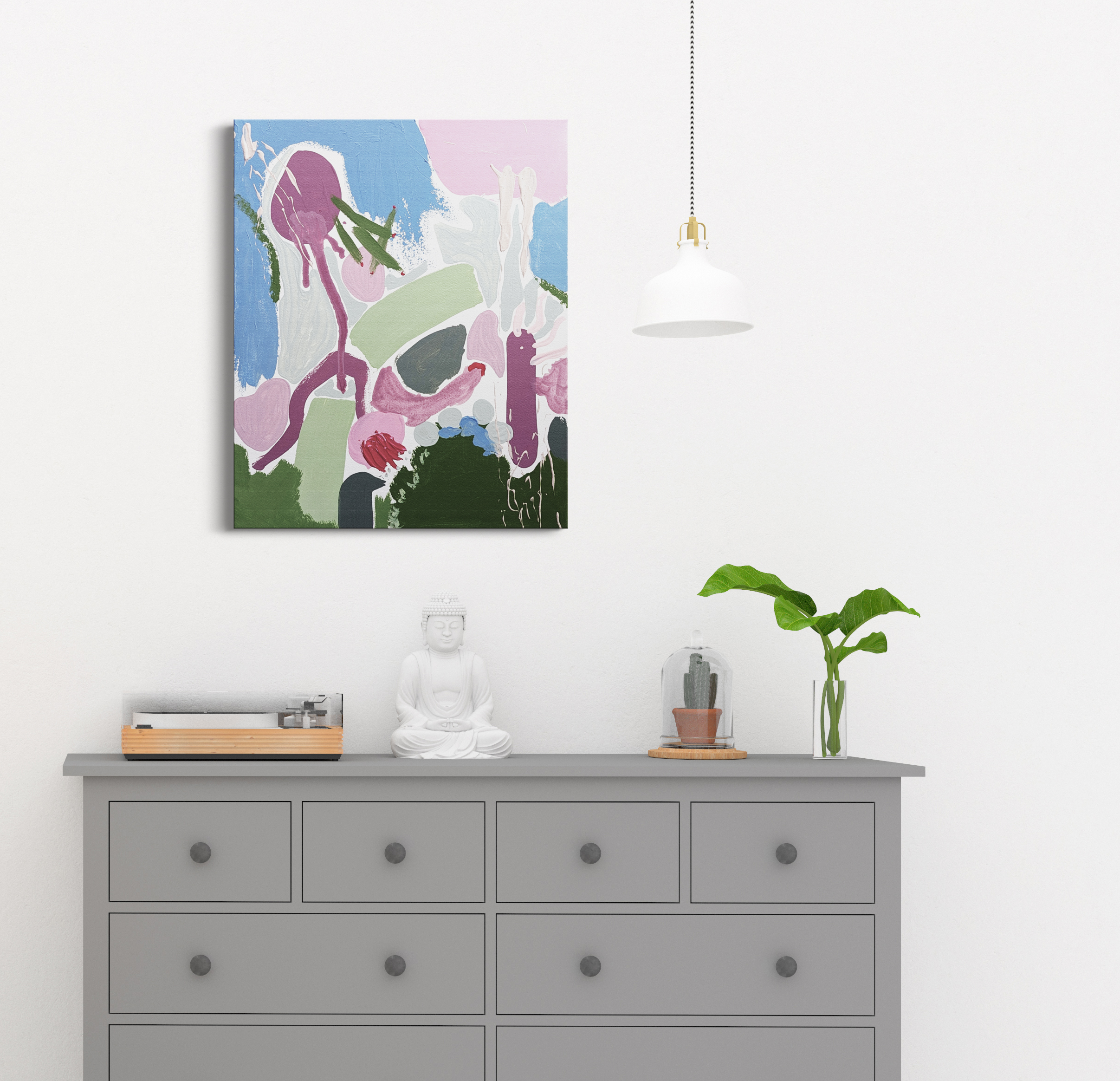 Patient Flower 1 On Wall Ellen Mckenna