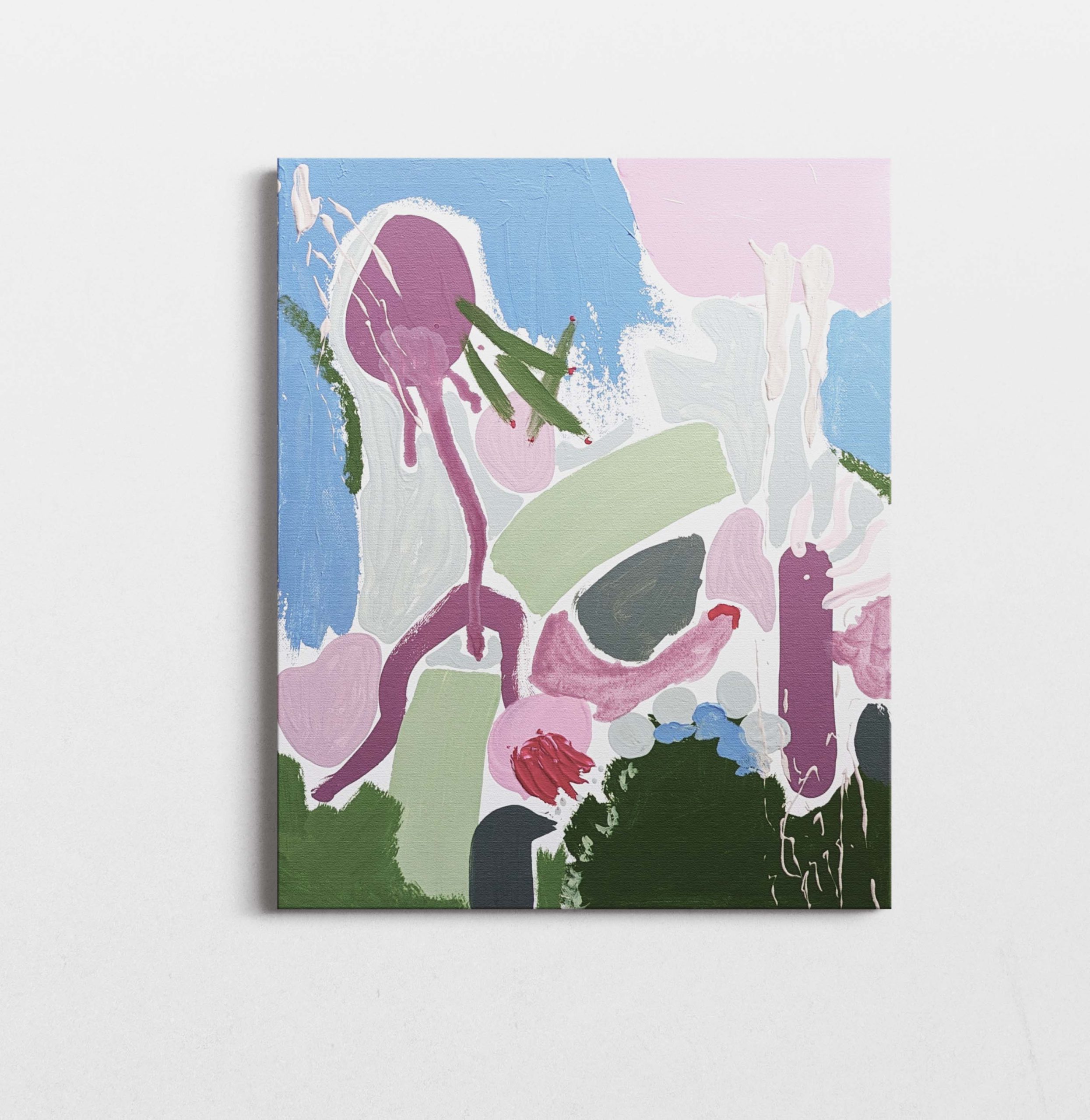 Patient Flower 1 On White Wall Ellen Mckenna