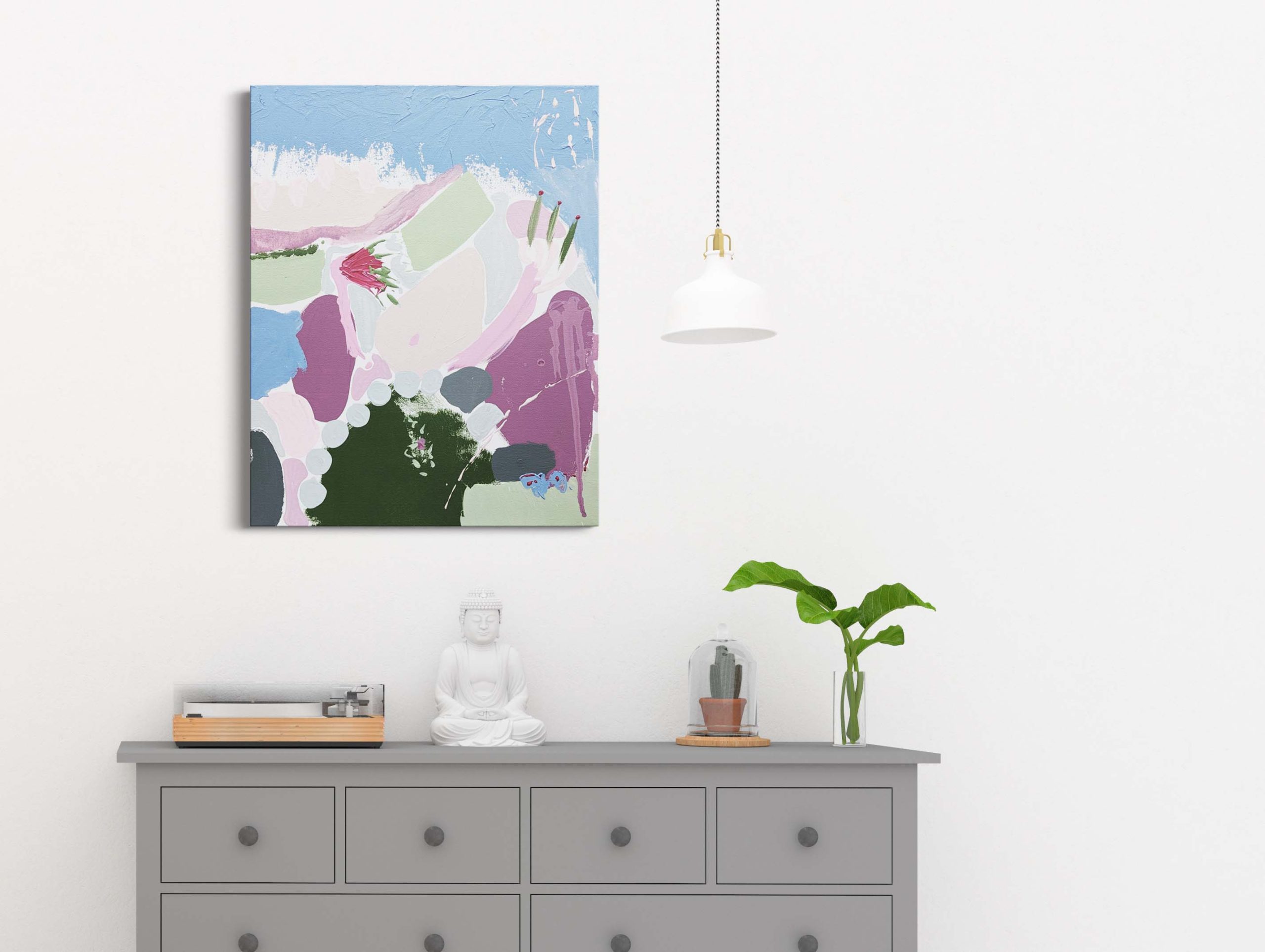 Patient Flower 2 On Wall 1 Ellen Mckenna