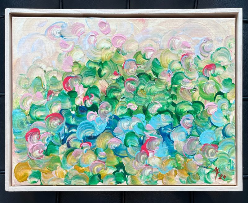 Countryside abstract framed