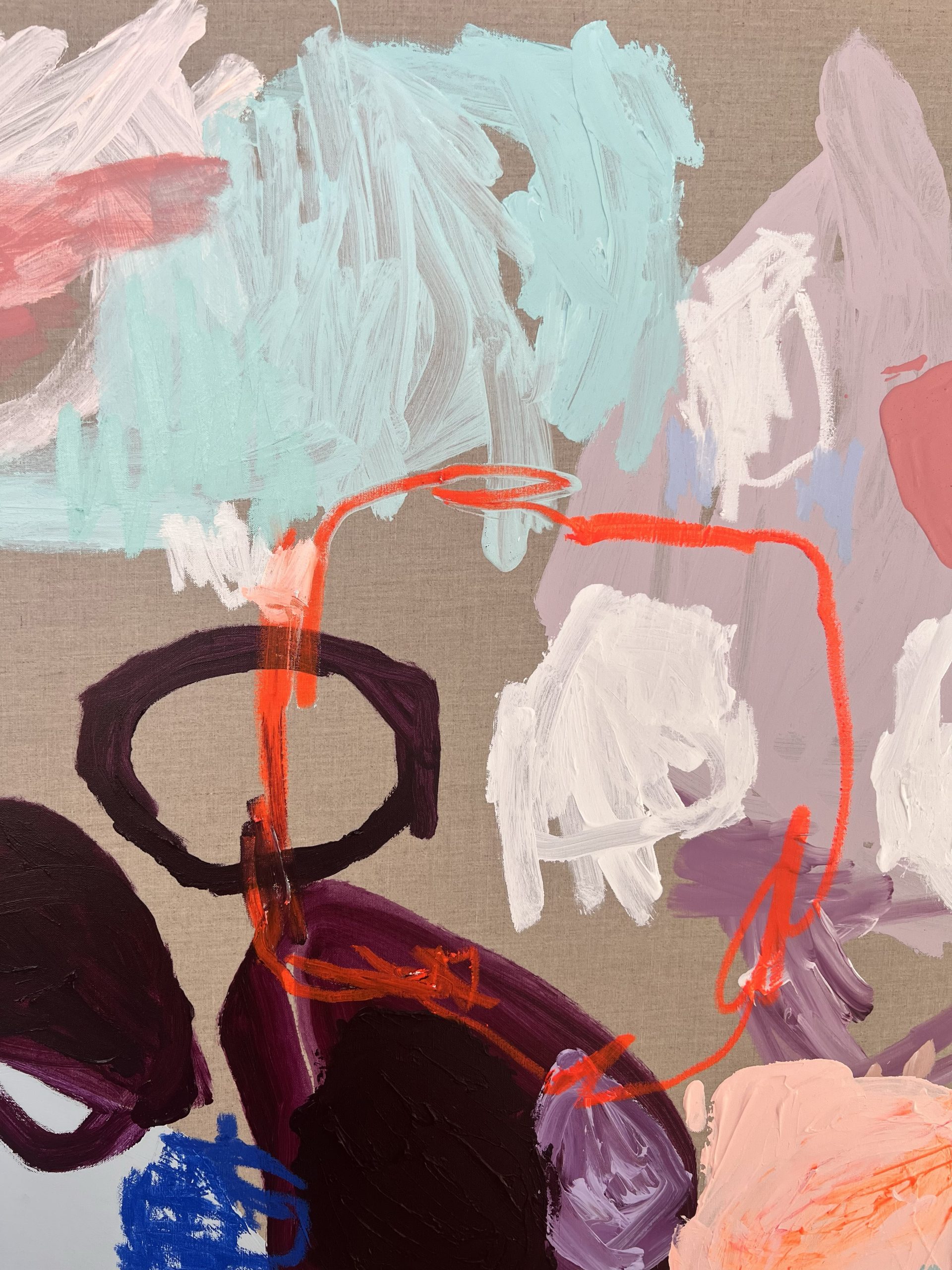 Perth Abstract Artist Rebecca Koerting Modern Don't Rain On My Parade 500