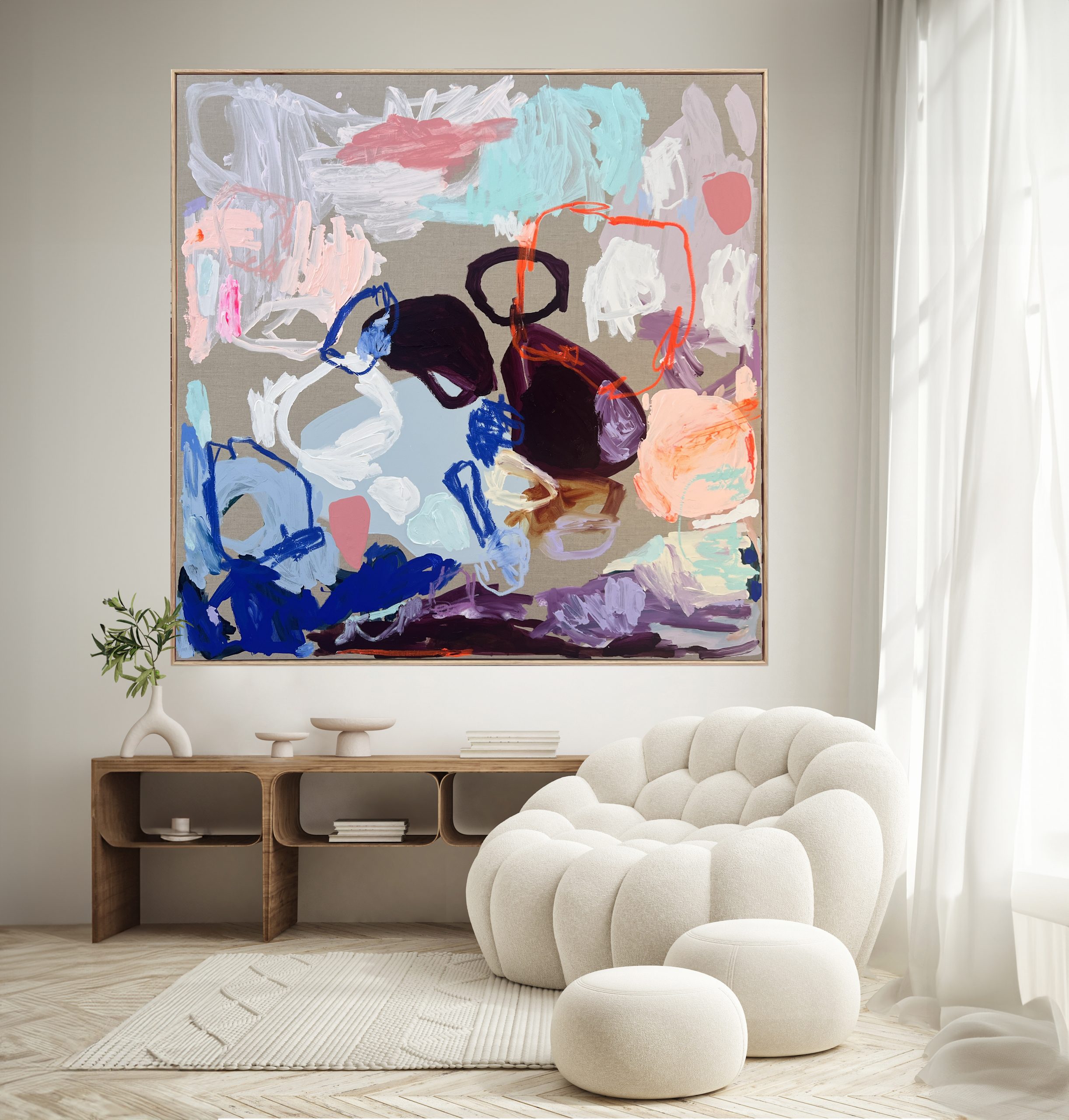 Perth Abstract Artist Rebecca Koerting Modern Don't Rain On My Parade 301 F