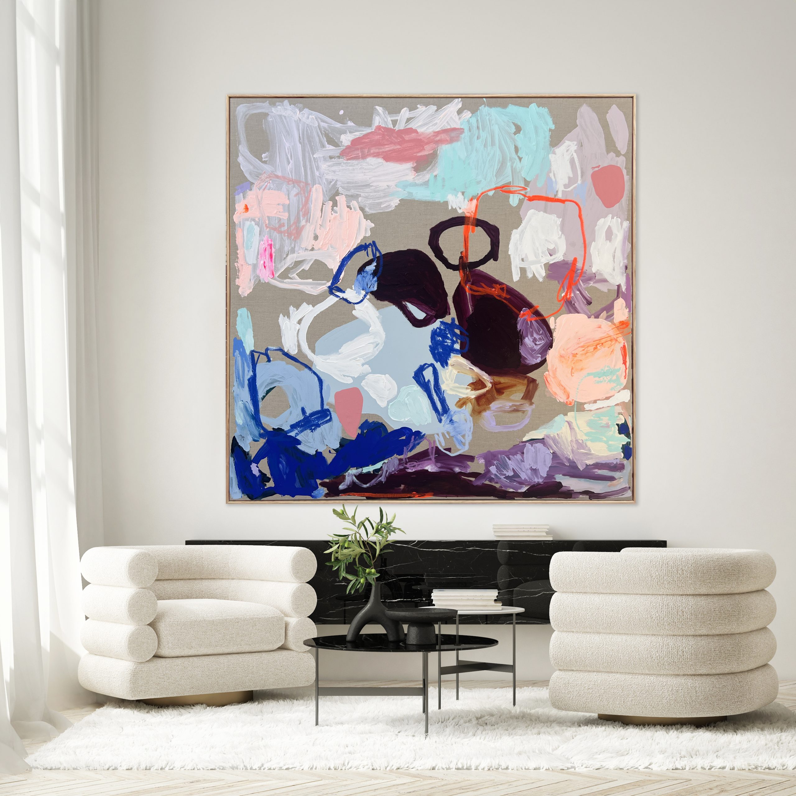 Perth Abstract Artist Rebecca Koerting Modern Don't Rain On My Parade 306 F