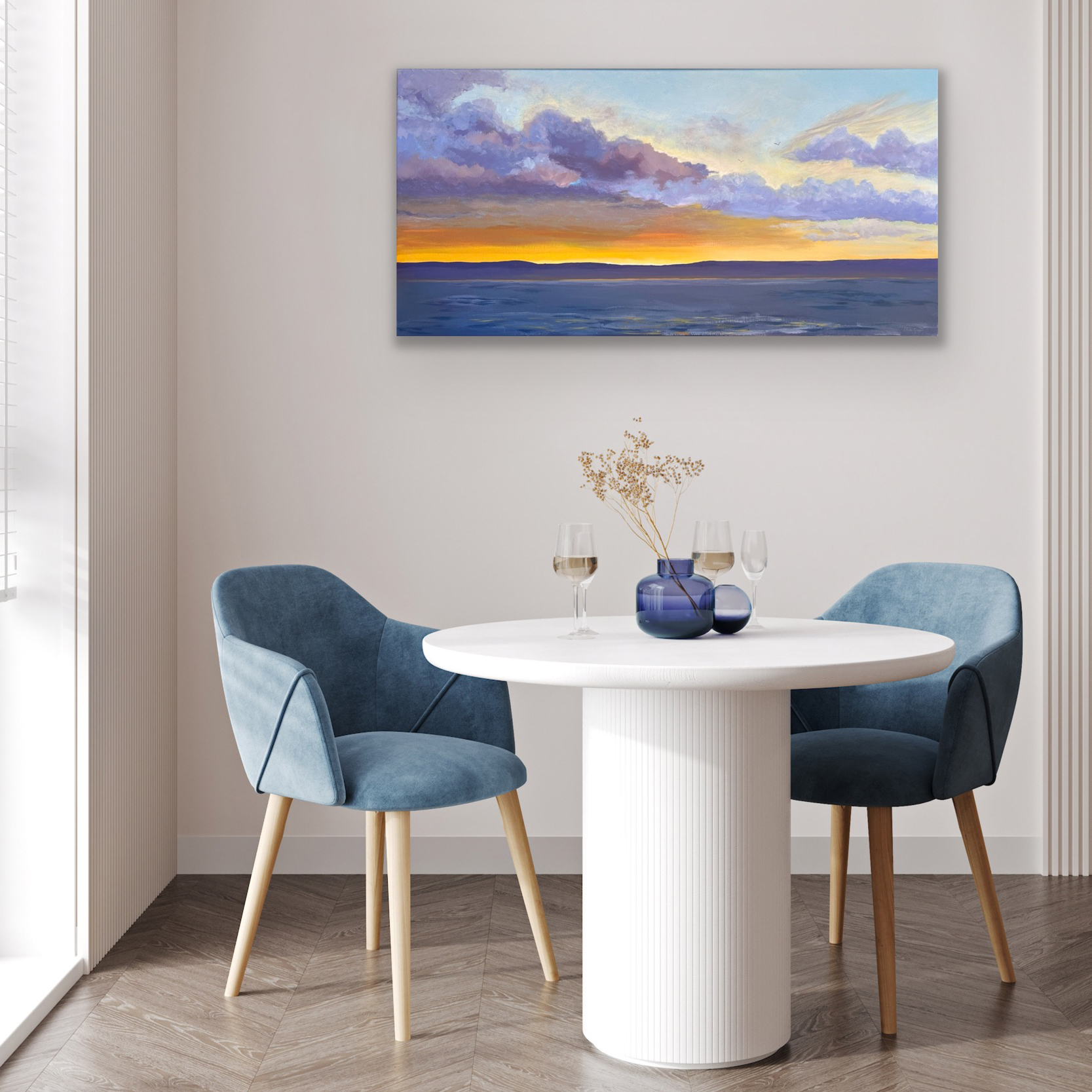 Linda Gregor Australian Artist The Last Moments Of Gold Interior Dining