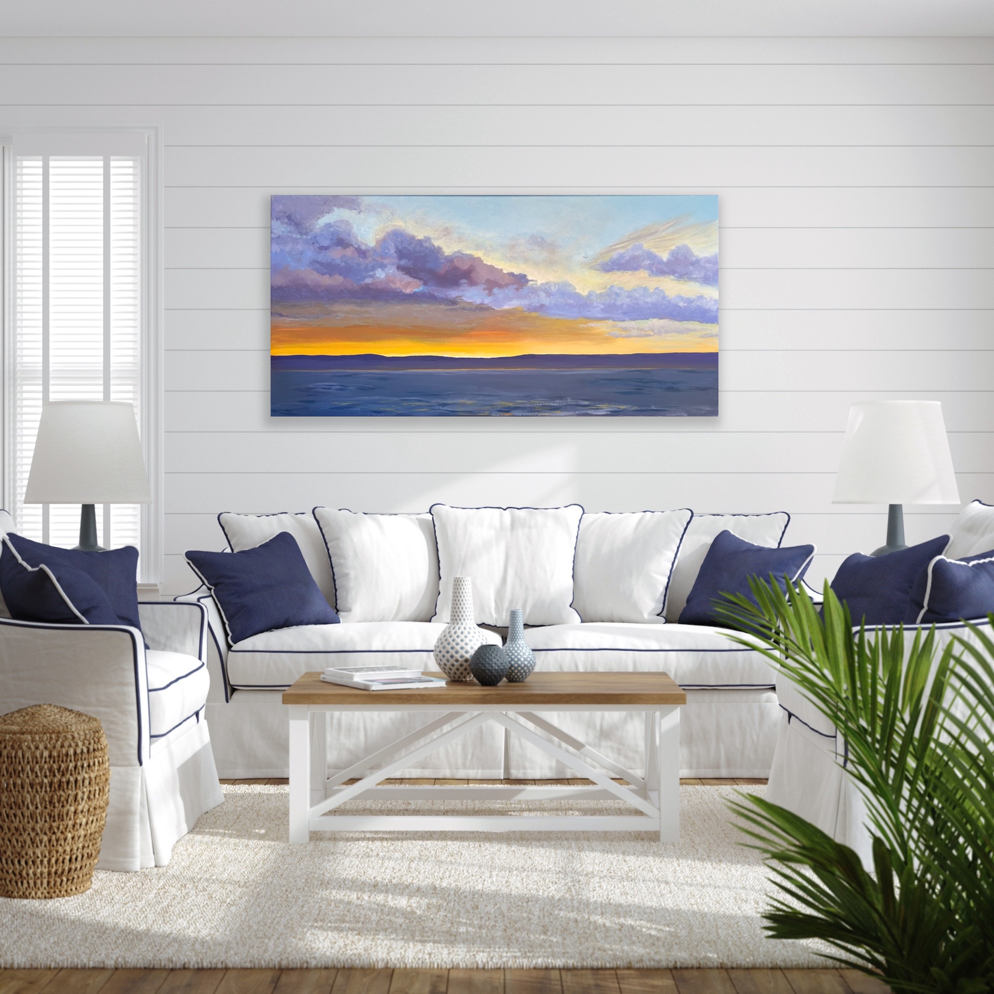 Linda Gregor Australian Artist The Last Moments Of Gold Interior Lounge