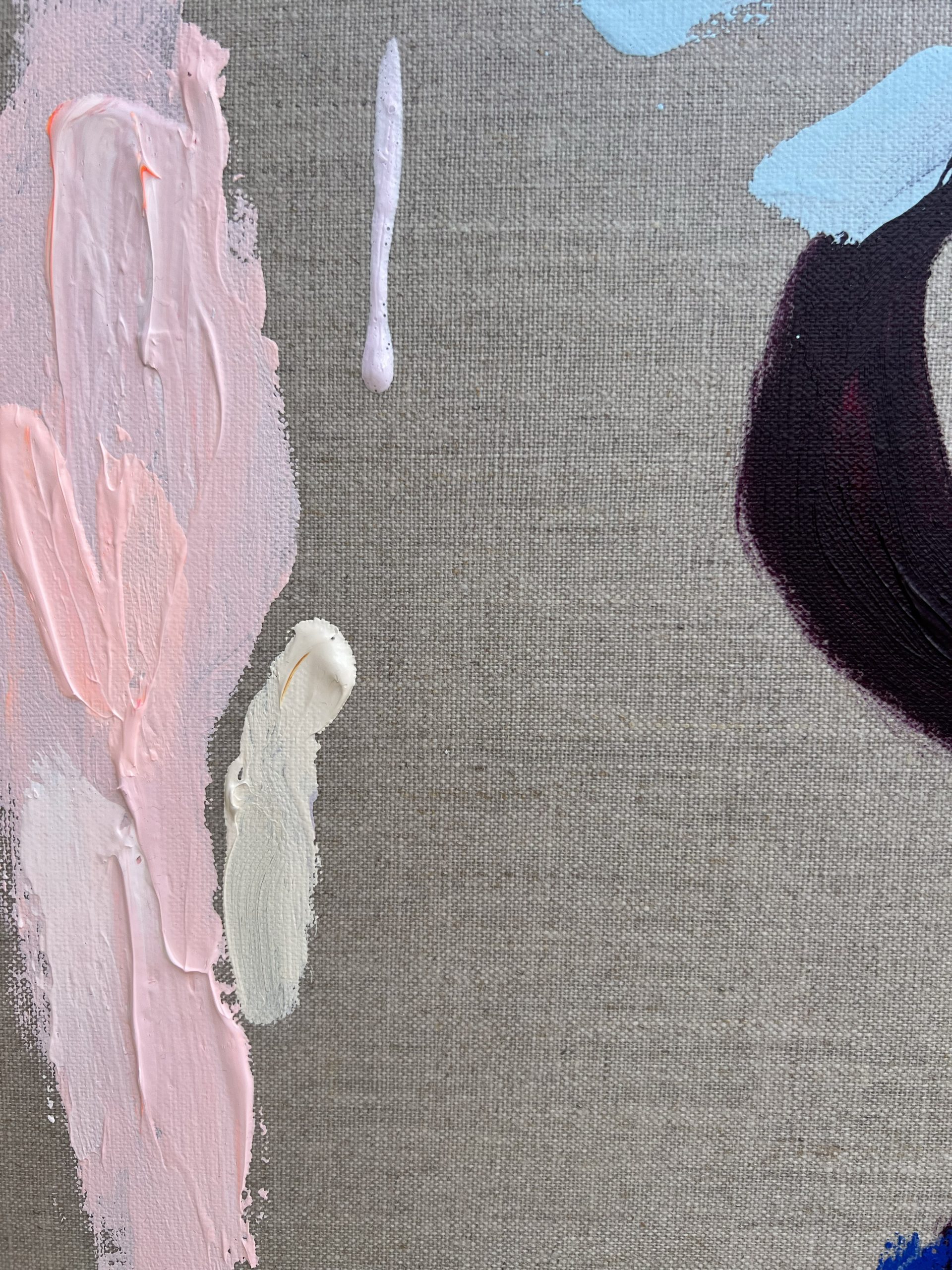 Australian Artist Rebecca Koerting Faint Of Heart Abstract Painting 502