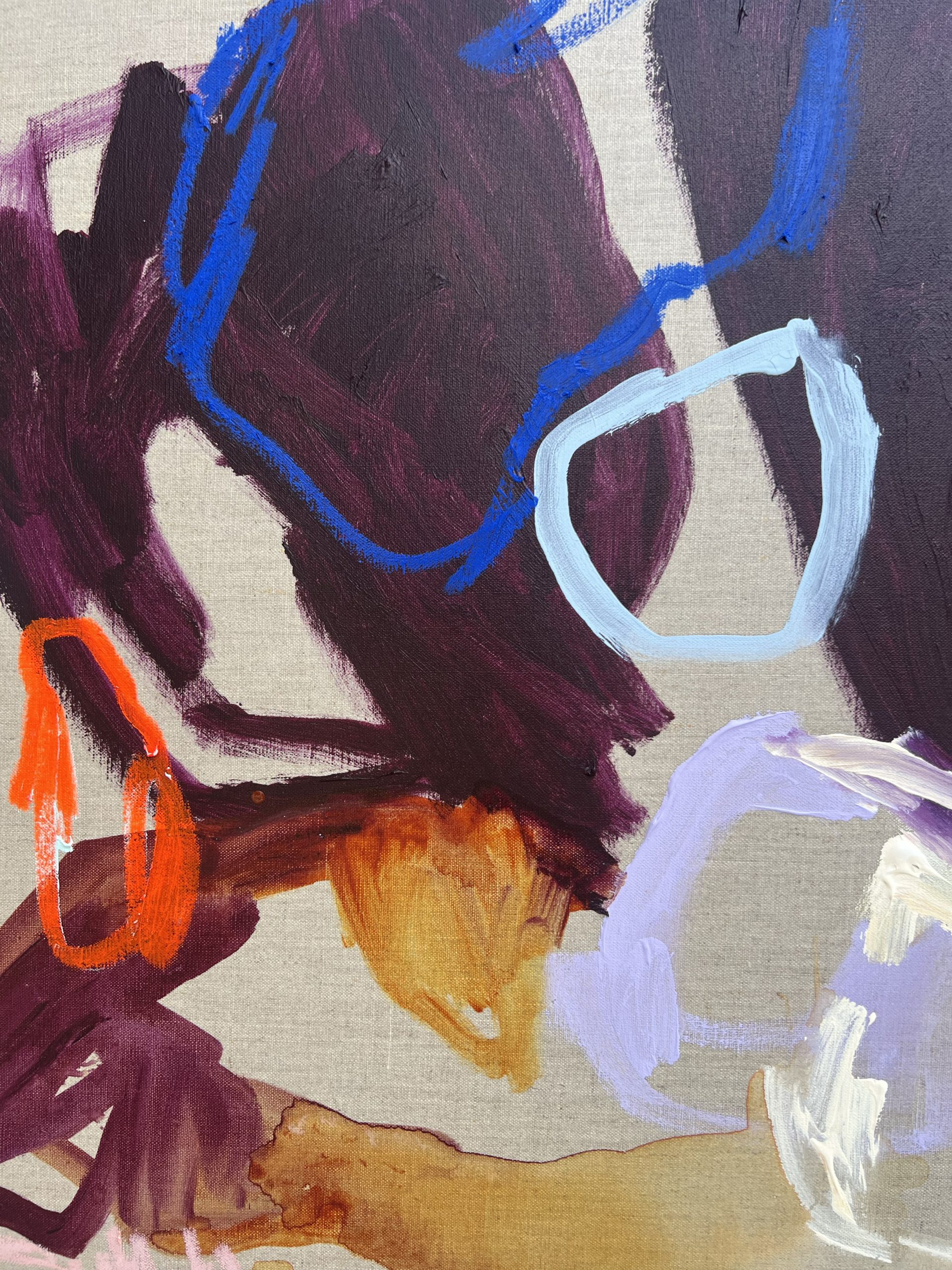 Australian Artist Rebecca Koerting Faint Of Heart Abstract Painting 503