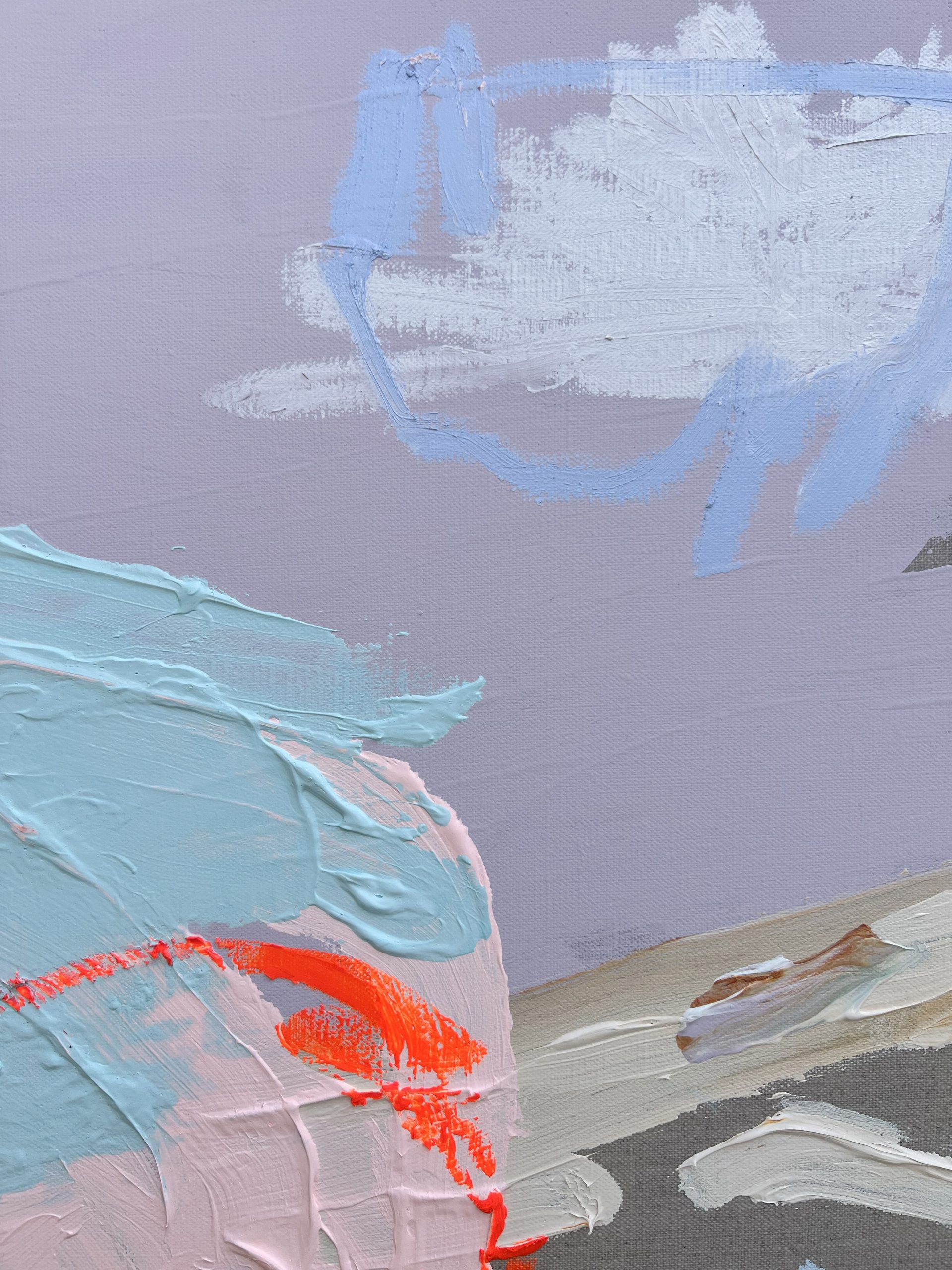 Australian Artist Rebecca Koerting Faint Of Heart Abstract Painting 505