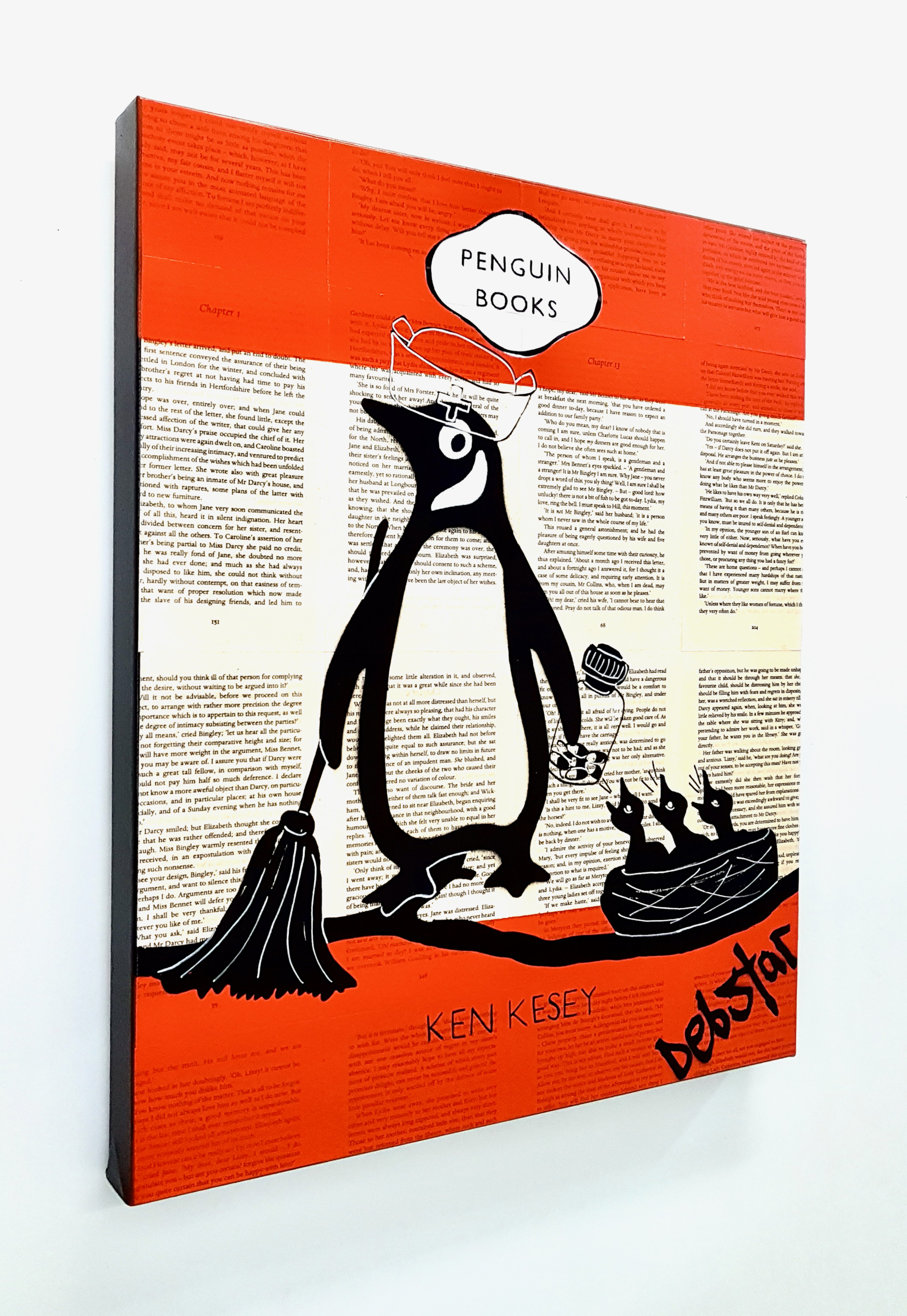 Penguin Books One Flew Over The Cuckoos Nest Dick Pop Art Deborah Lang Art Urban Canvas 3