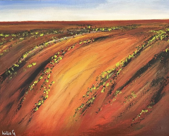 Whispers of a sunburnt land (framed)