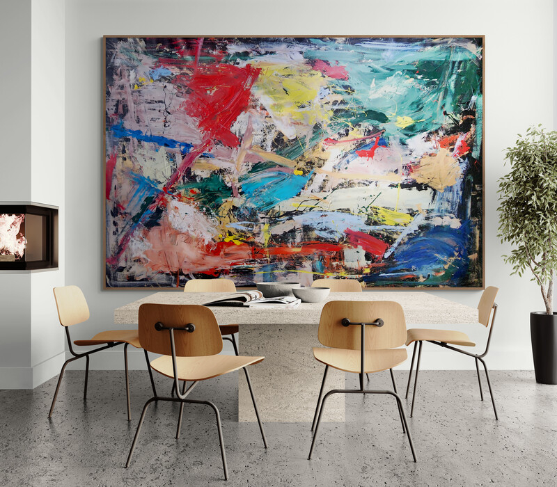 Modern Dining Room With Fireplace (13)