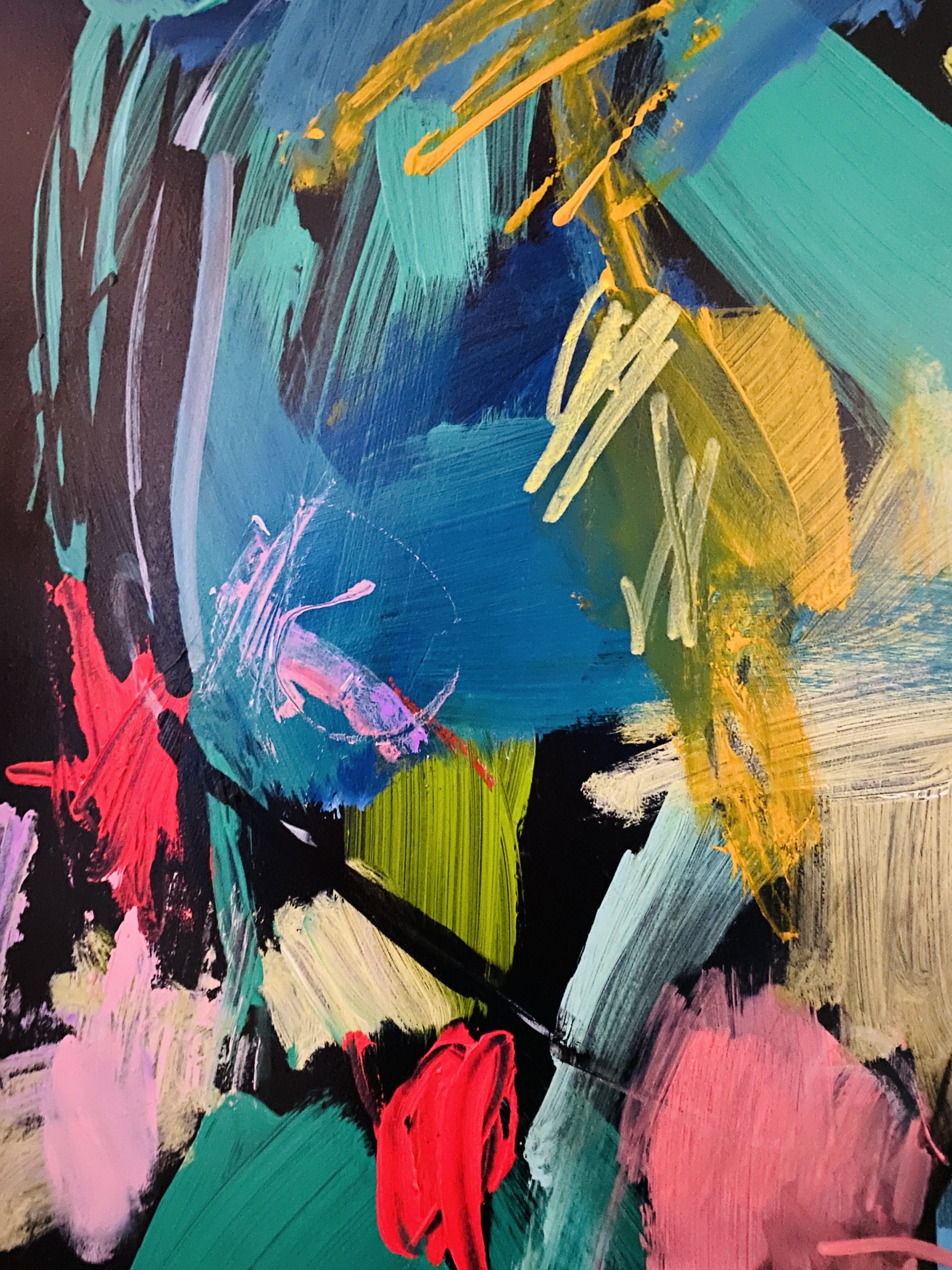 Carita Farrer Spencer Proud Queen 3 Acrylic On Wood 80x50cm Detail1