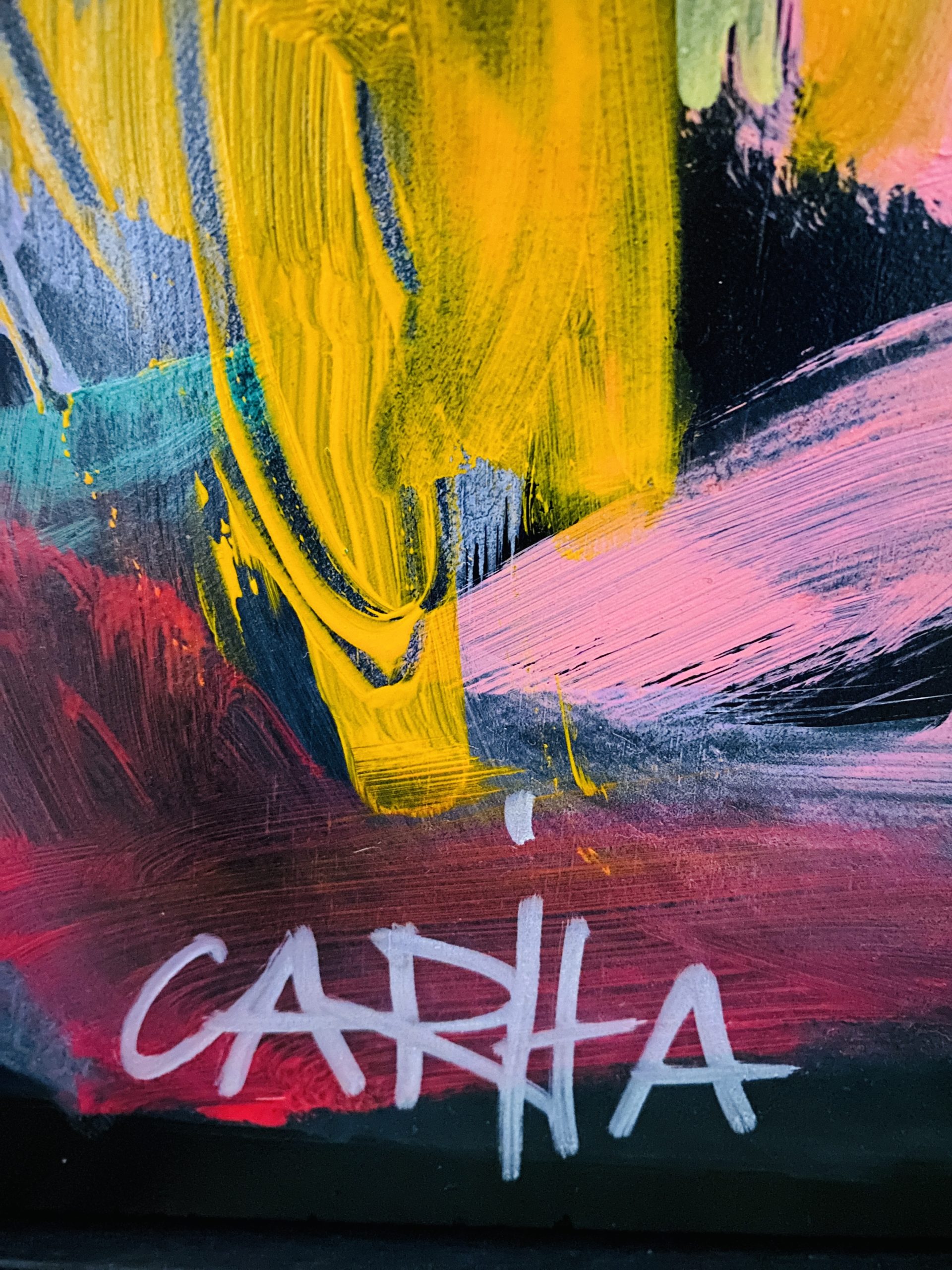 Carita Farrer Spencer Proud Queen 3 Acrylic On Wood 80x50cm Detail3