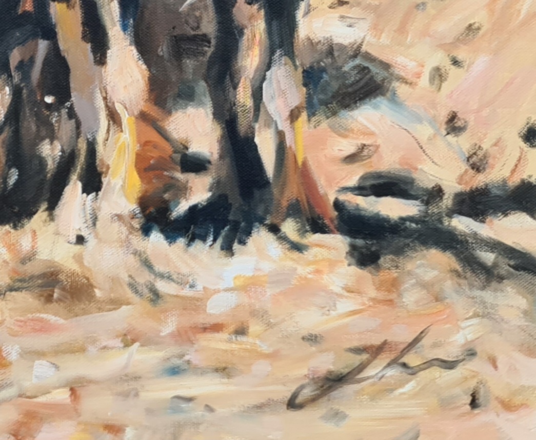 The Muddy Climb Jo S. Stacey Fine Art Sign