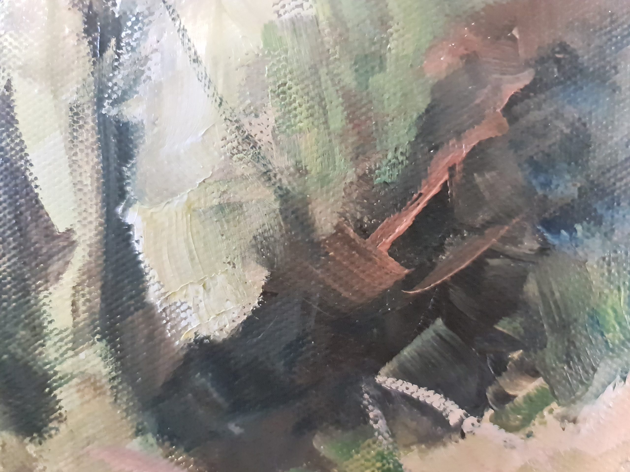 The Muddy Climb Details Showing Texture 2 Jo S. Stacey Fine Art Oils