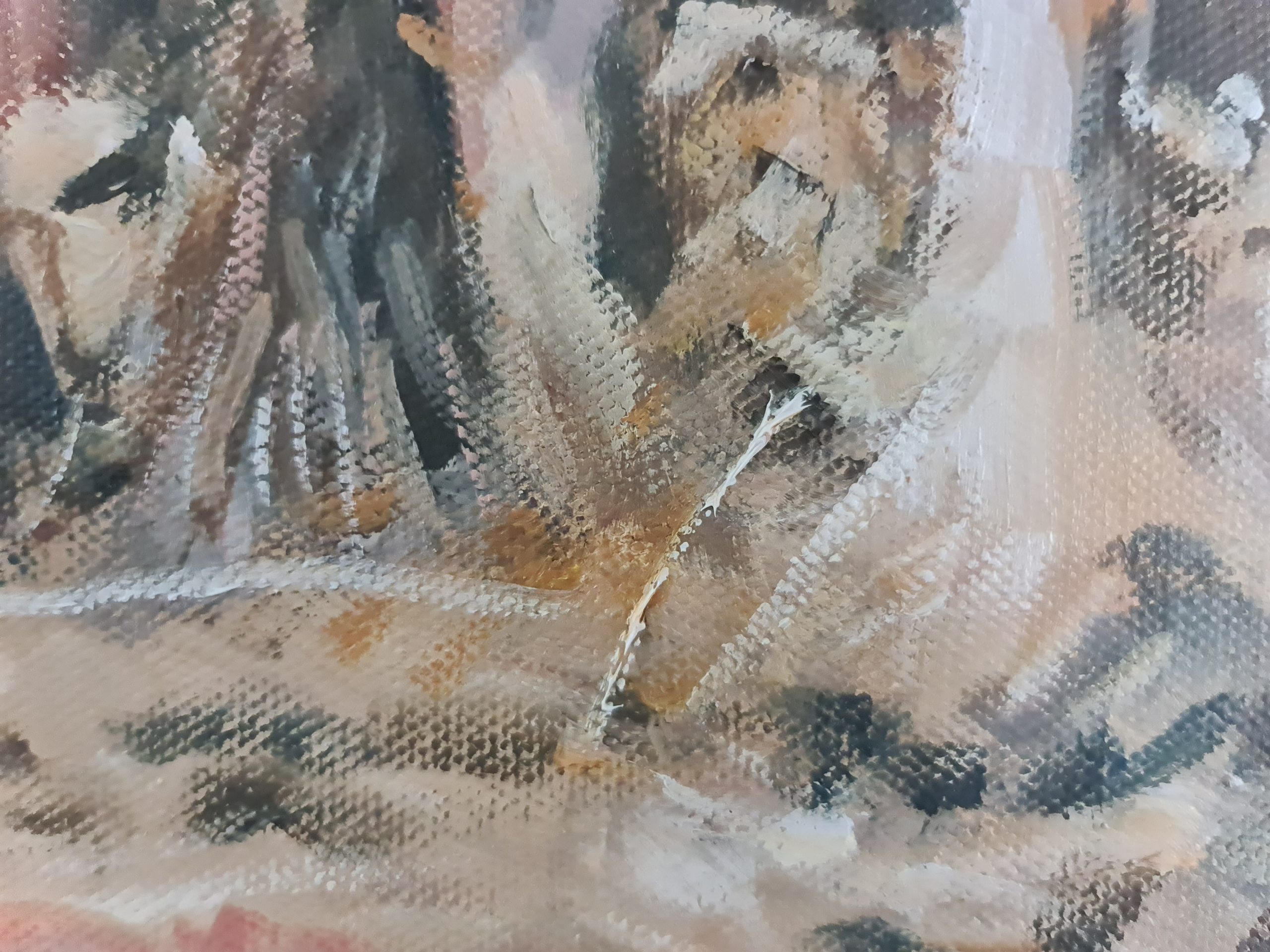 The Muddy Climb Details Showing Texture 3 Jo S. Stacey Fine Art Oils