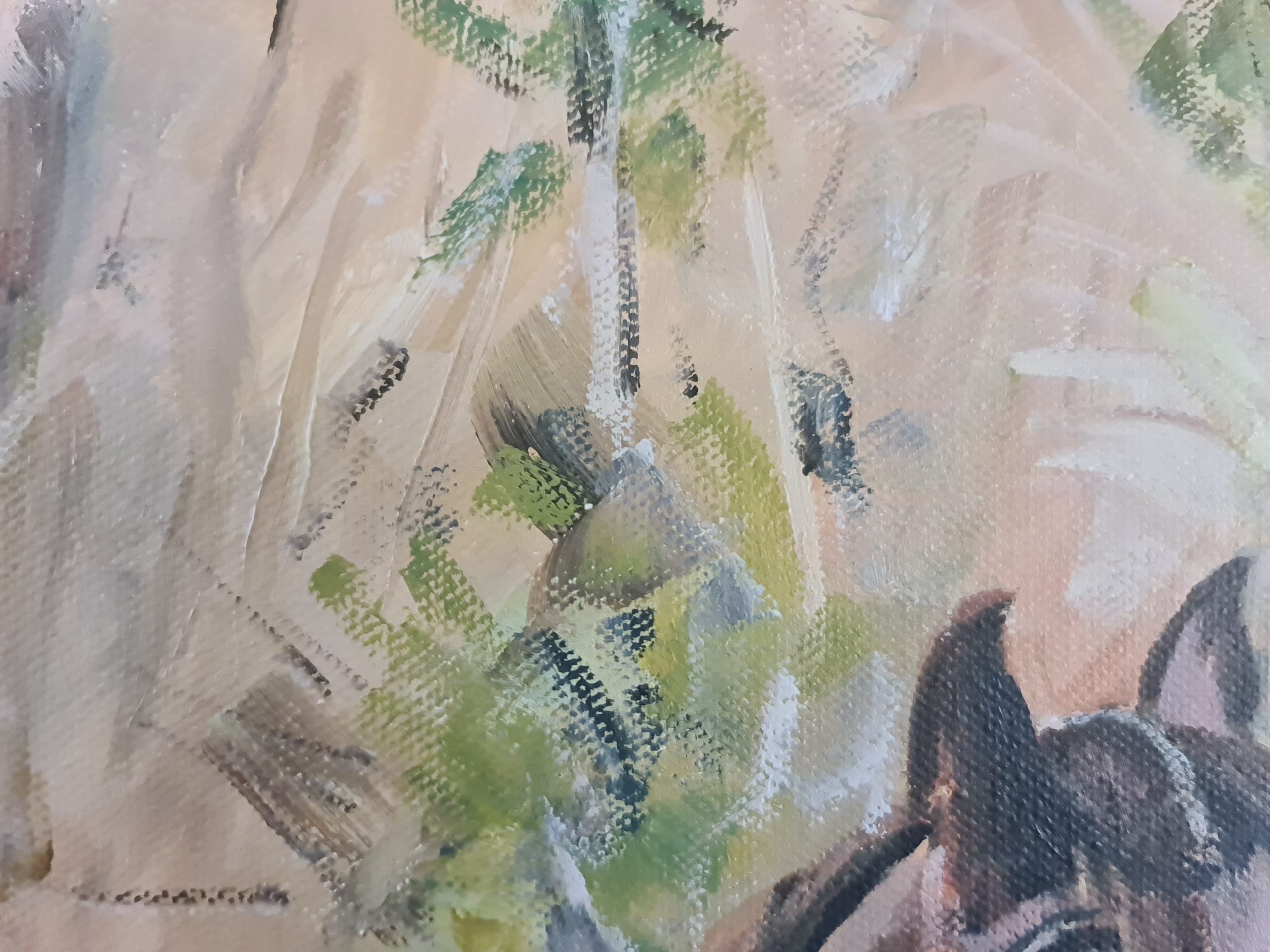 The Muddy Climb Details Showing Texture 4 Jo S. Stacey Fine Art Oils