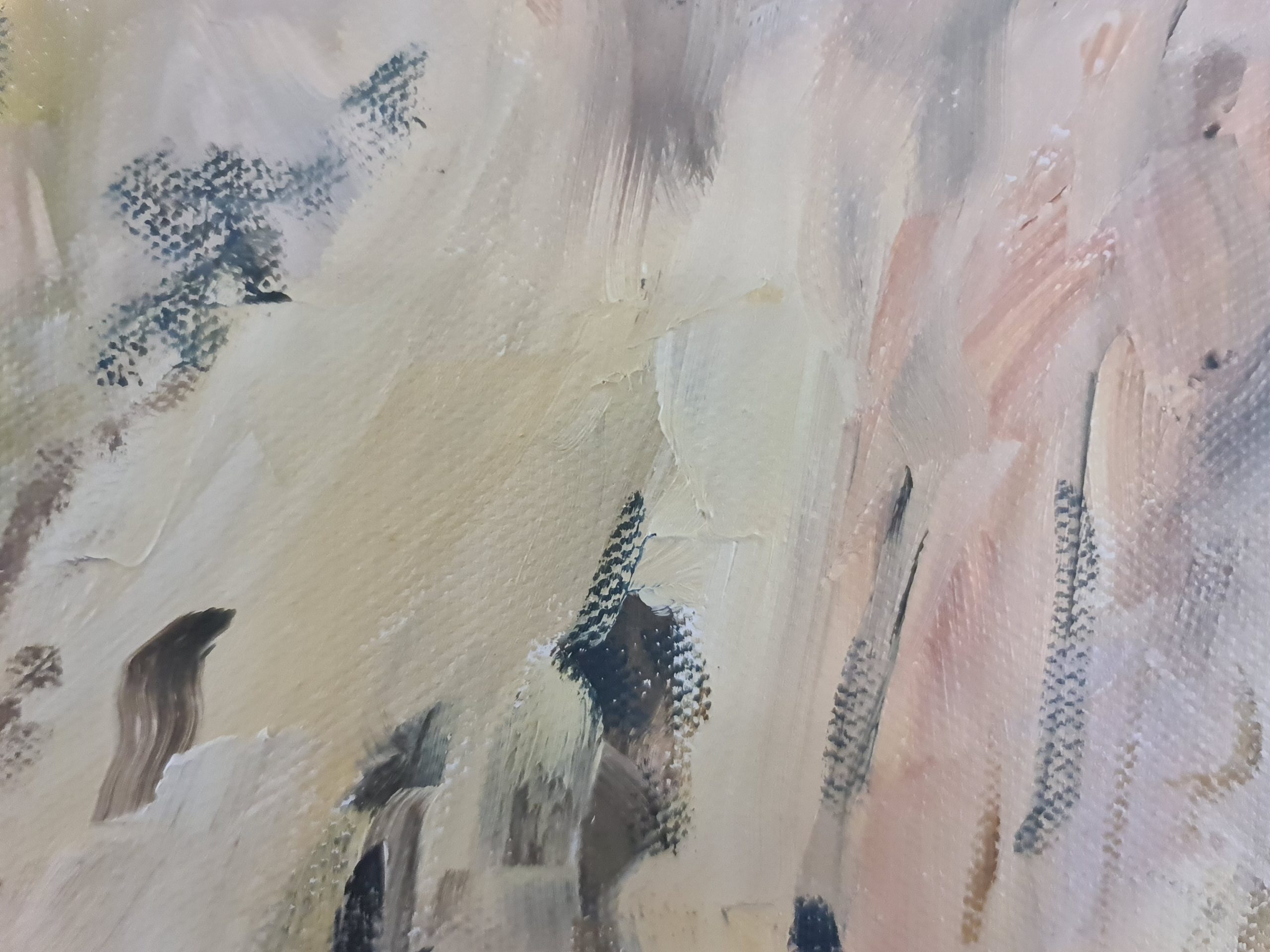 The Muddy Climb Details Showing Texture Jo S. Stacey Fine Art Oils