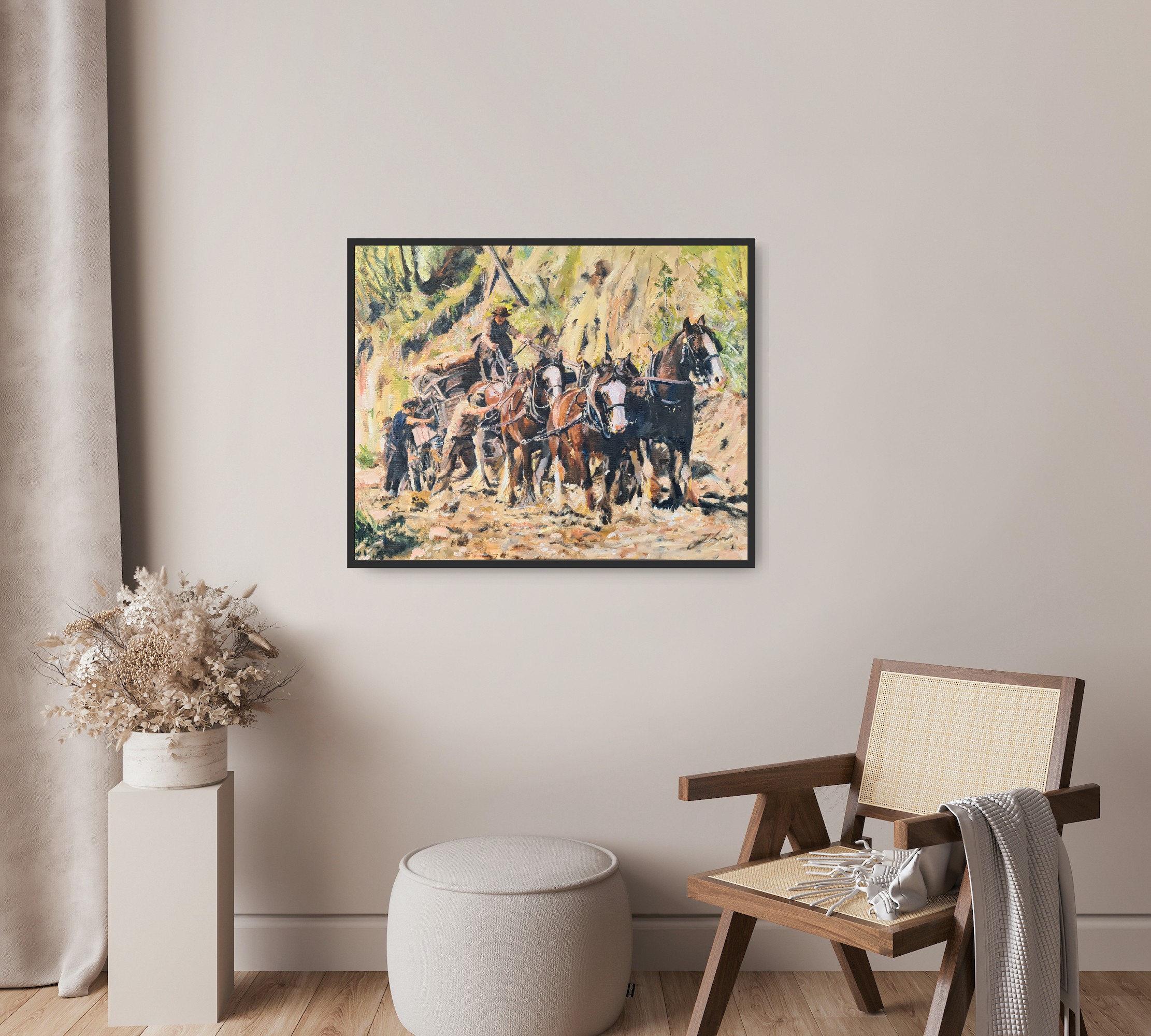 The Muddy Climb In Situ 2 Jo S. Stacey Fine Art