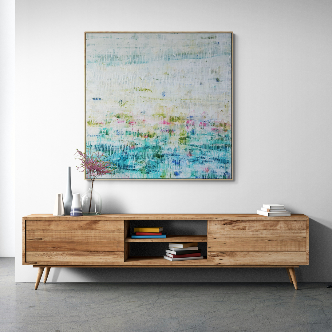 Minimal Room With Cabinet And Guitar (3)