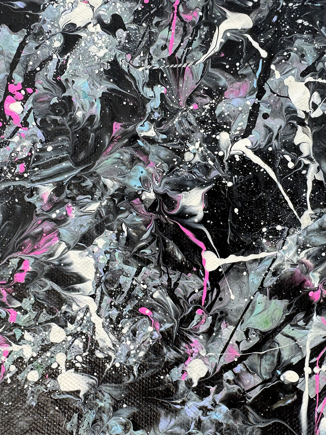 Rockpool Iii Original Abstract By Bridget Bradley Layers