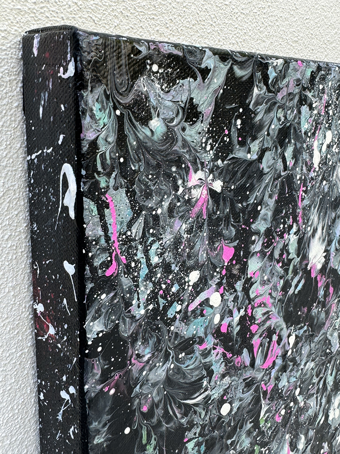 Rockpool Iii Original Abstract By Bridget Bradley Top Right Edge