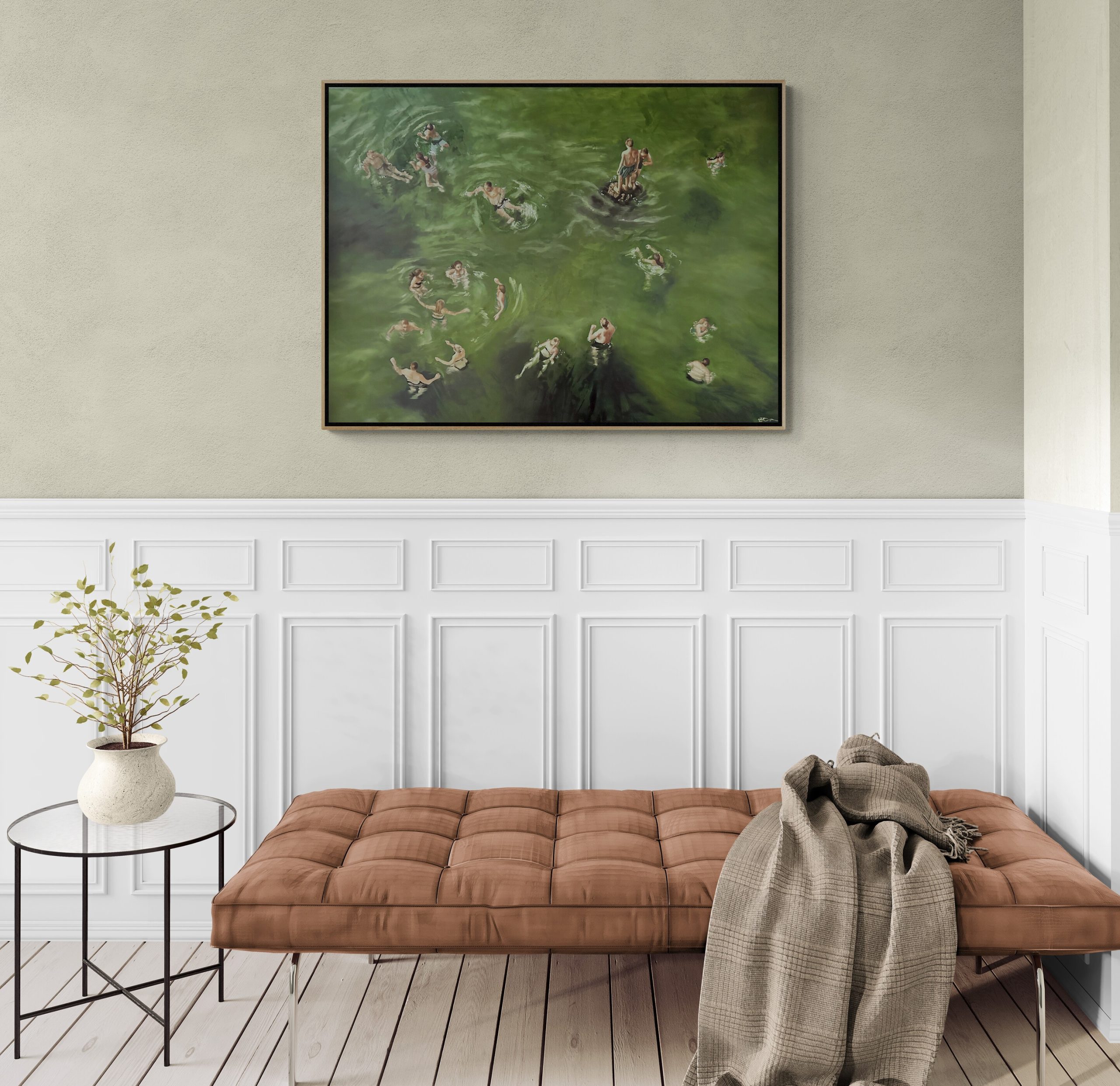 Rising Tide On Wall 1