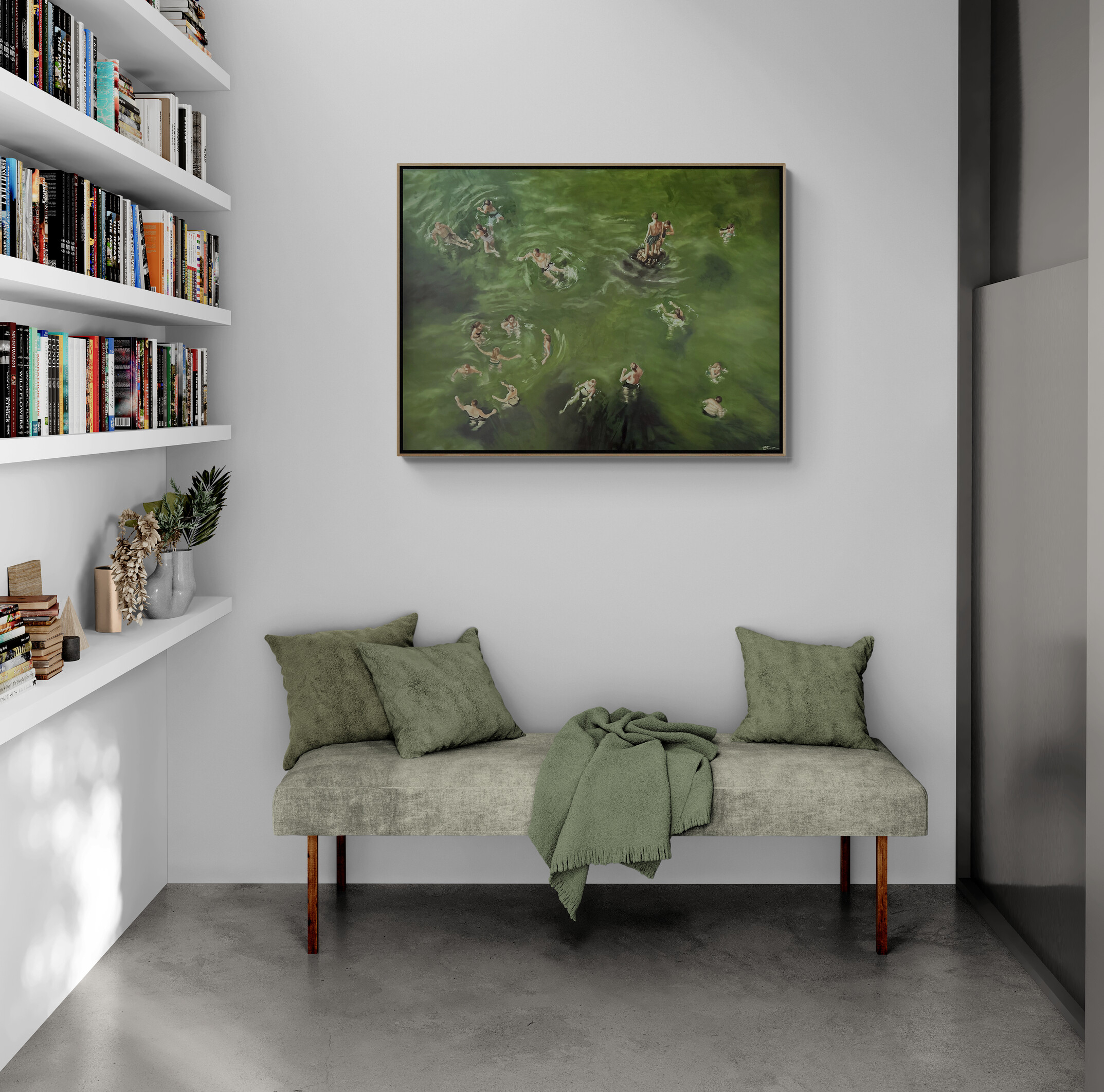 Rising Tide On Wall 4