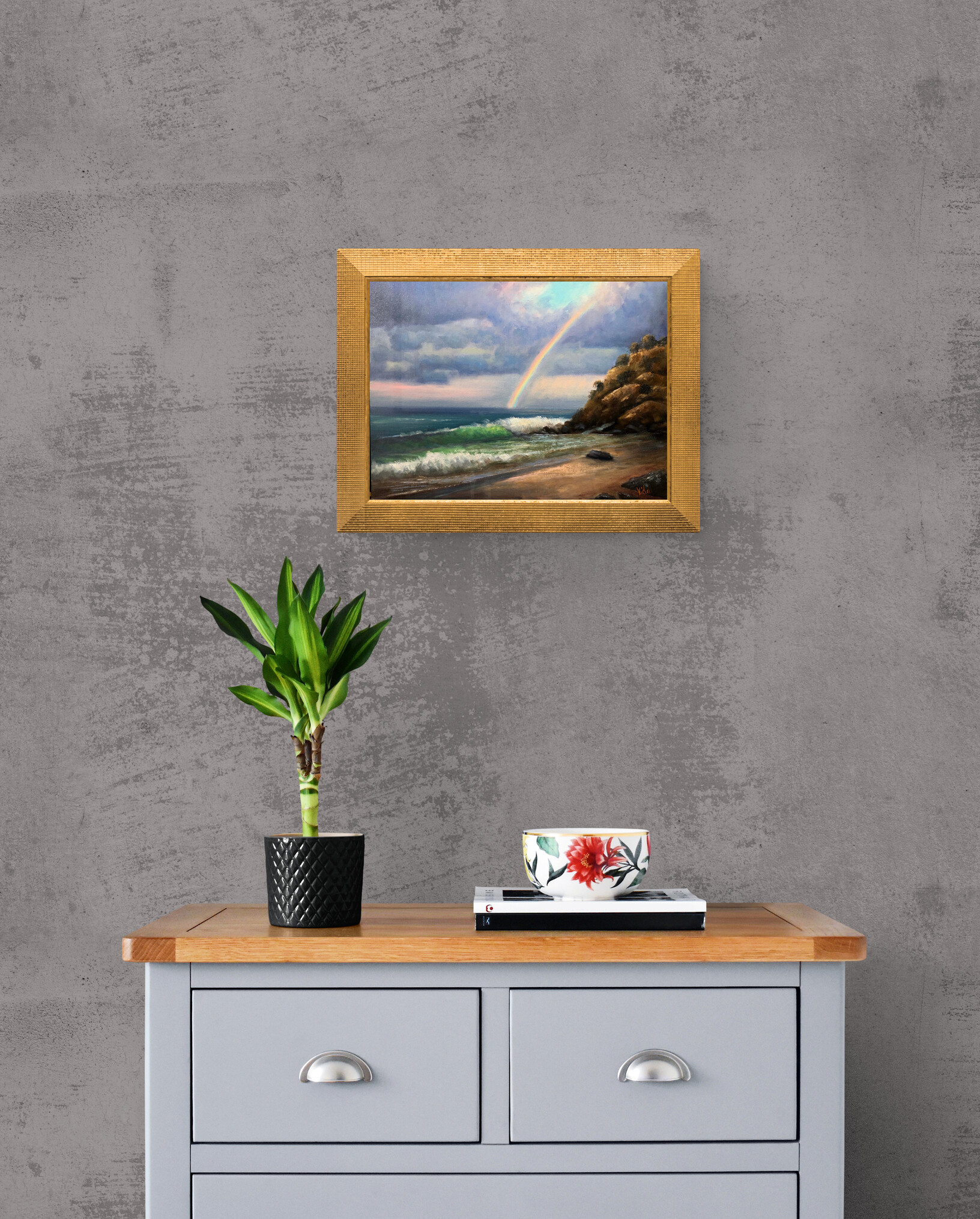 The Gray Wood Cabinet