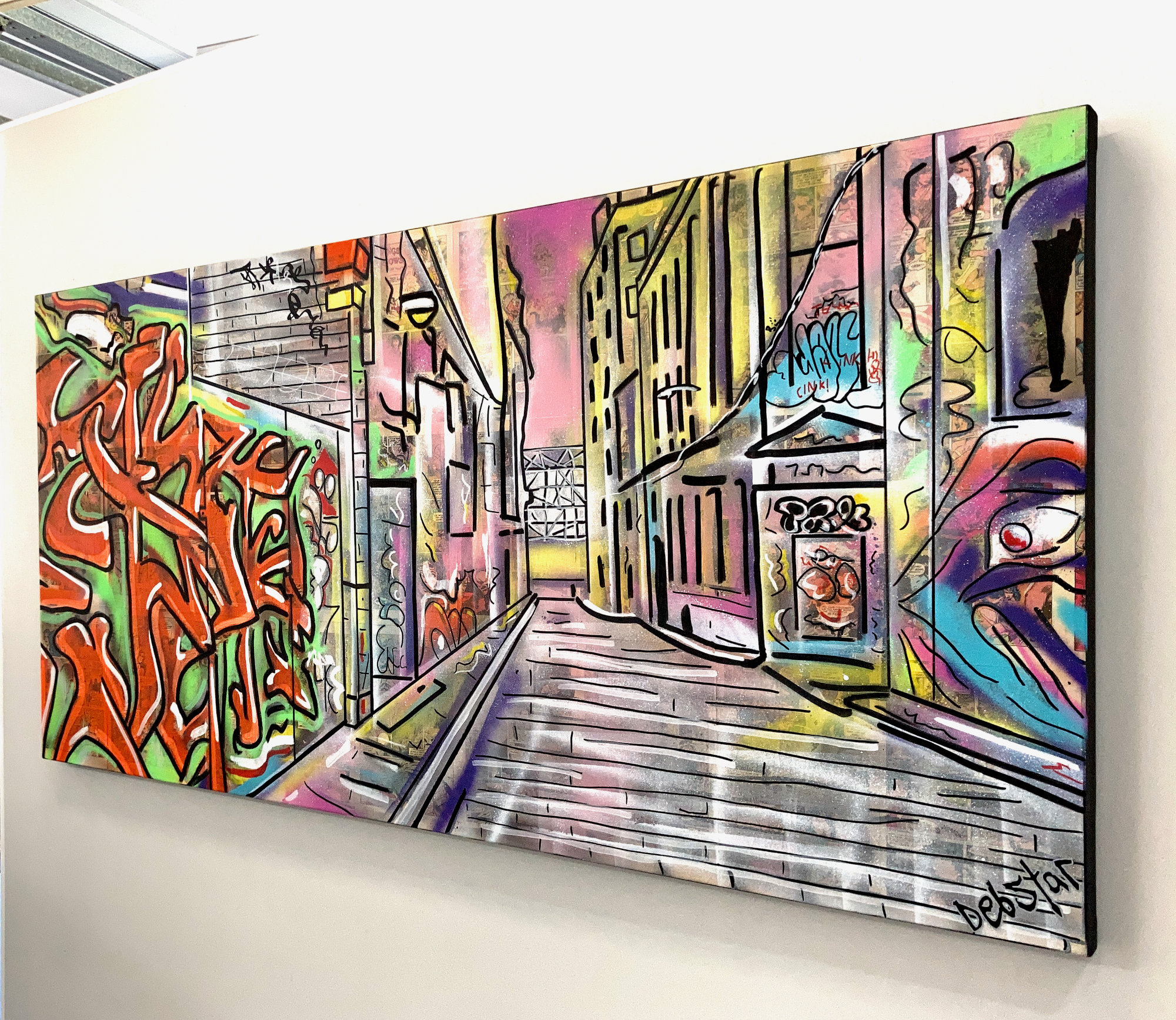 Hosier Lane Melbourne Popart Deborah Lang Art Urban Canvas 2
