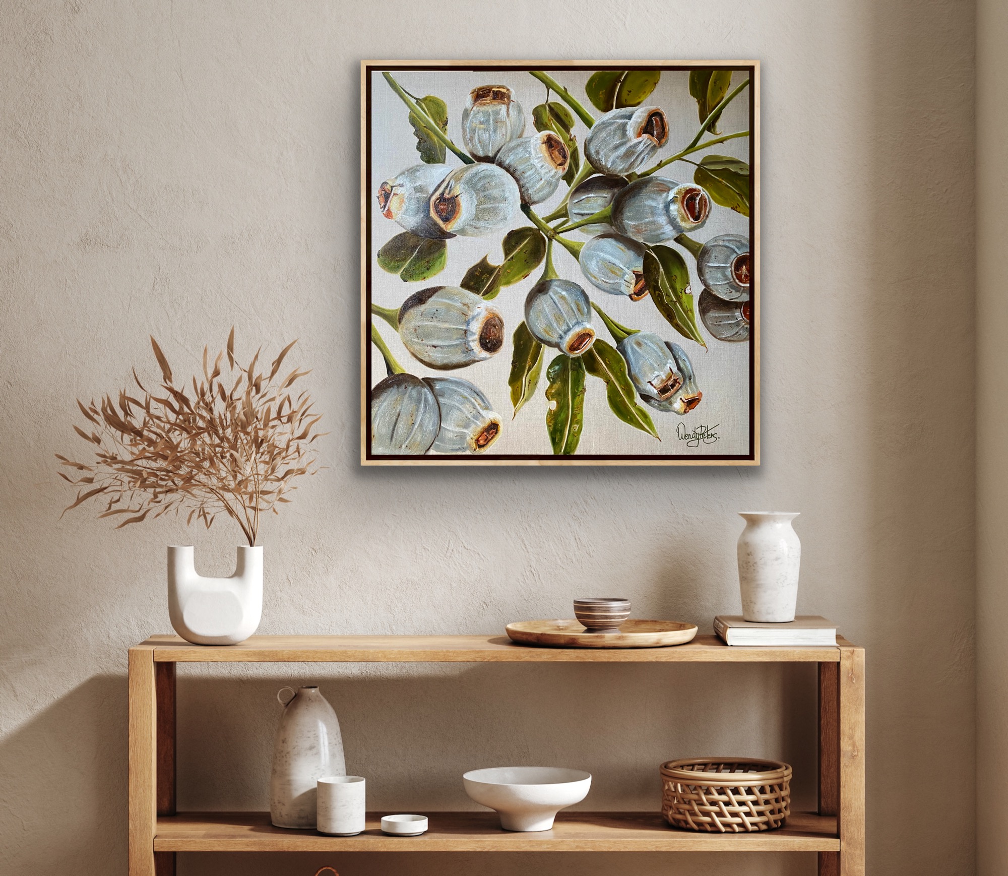 Song Of The Gum Nuts Insitu1 Wendy Peters