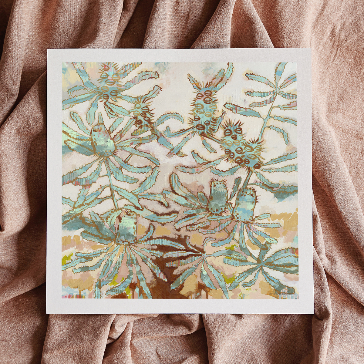 Lr 053 Serrata Moment I Smith & Brooks Abstract Botanical Art Banksia Serrata Sydney Native Plants Buy Art For My Home