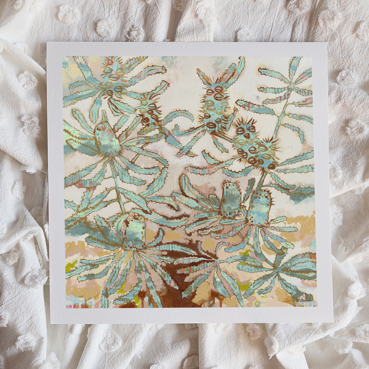 Lr 054 Serrata Moment I Smith & Brooks Abstract Botanical Art Banksia Serrata Sydney Native Plants Buy Art For My Home