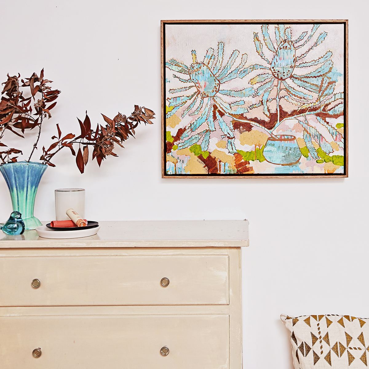 Lr 021 Serrata Still Ii Smith & Brooks Abstract Botanical Art Banksia Serrata Sydney Landscape Artist Buy Art For My Home Original Art